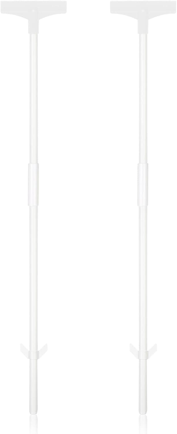 Yard Sign Stakes 2 Pack Metal Stakes for Yard Signs 36 Inches White Yard Sign Holder Heavy Duty Metal Stake for Outdoor Lawn Yard Bar Parking Garage Event, for Aluminum Signs Only