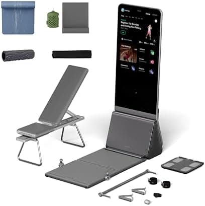 AEKE Smart Home Gym System+Yoga Mat+Foam Roller+Barbell Pad+Gym Towel