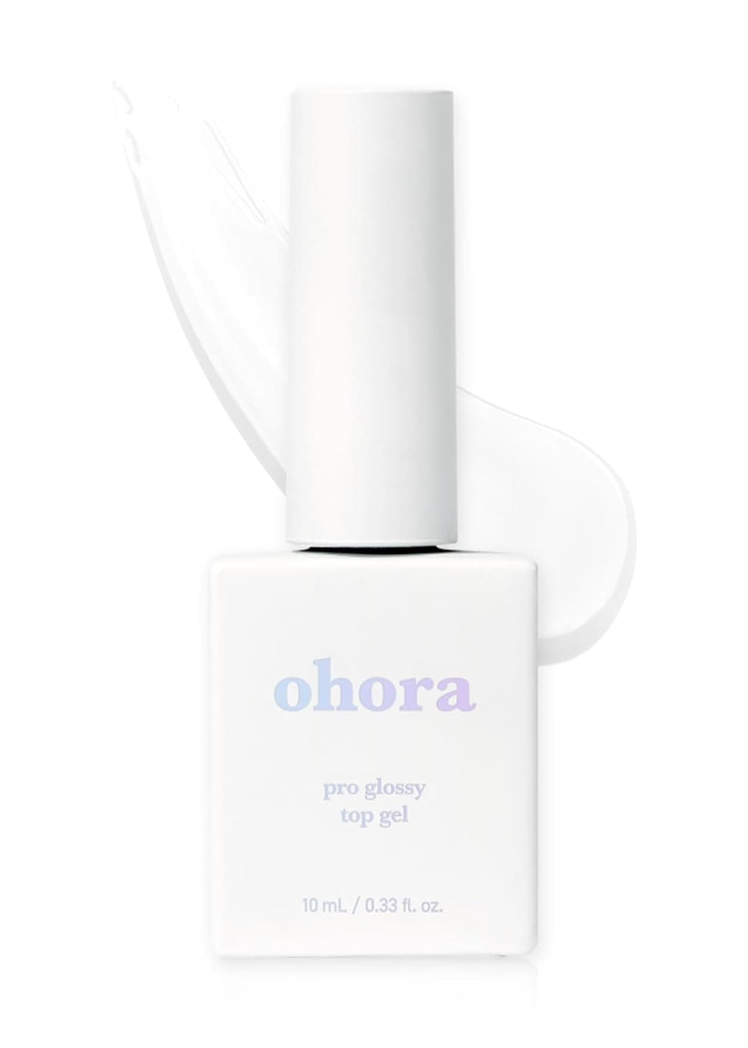 ohora Gel Nail Care (Pro Glossy Top Gel) - Corrects Nail Texture, Easy to Use & Easy to Remove for Semi Cured Nail Strip Application - Professional Salon-Quality for Healthy, Strong Nails