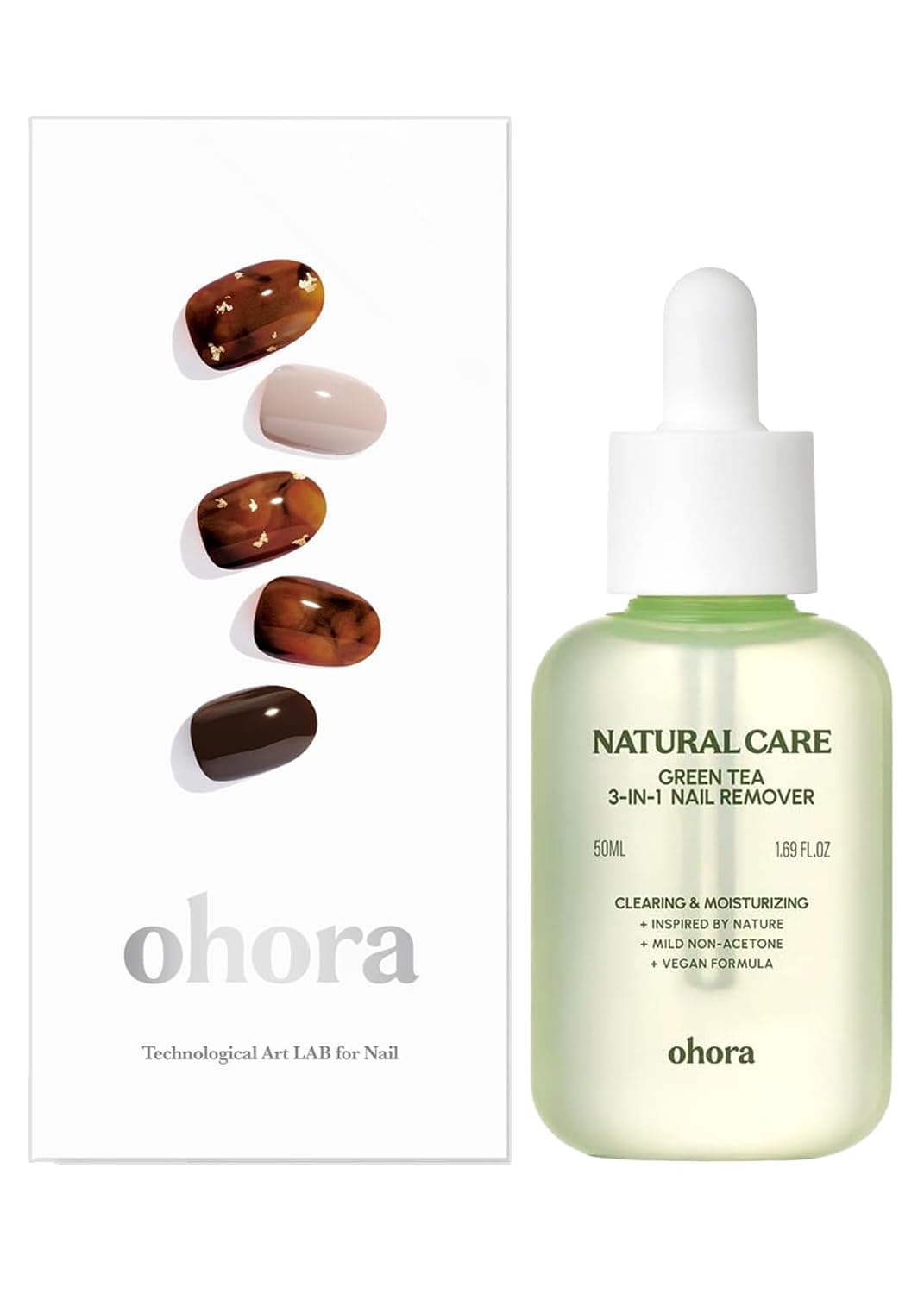 ohora Semi Cured Gel Nail Remover Set (N Brown Sugar & 3-in-1 Remover) - Professional Salon-Quality Nail Care)