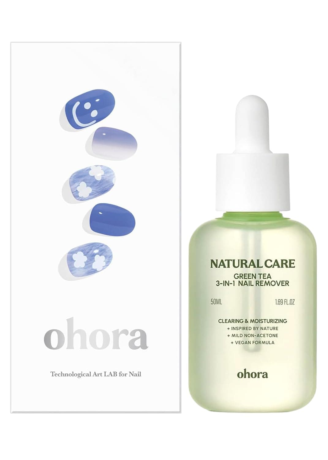 ohora Semi Cured Gel Nail Remover Set (N Cotton Cloud & 3-in-1 Remover) - Professional Salon-Quality Nail Care)