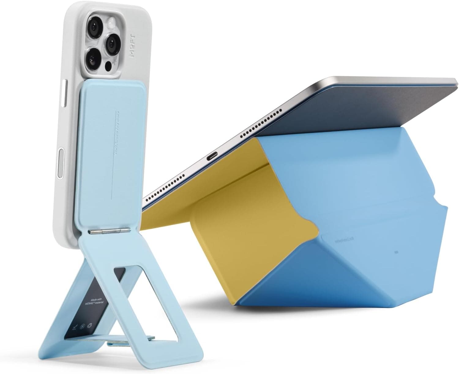 MOFT Dynamic Folio Case for iPad Pro 11 inch Panna Cotta & Phone Tripod Stand Soothing Mist