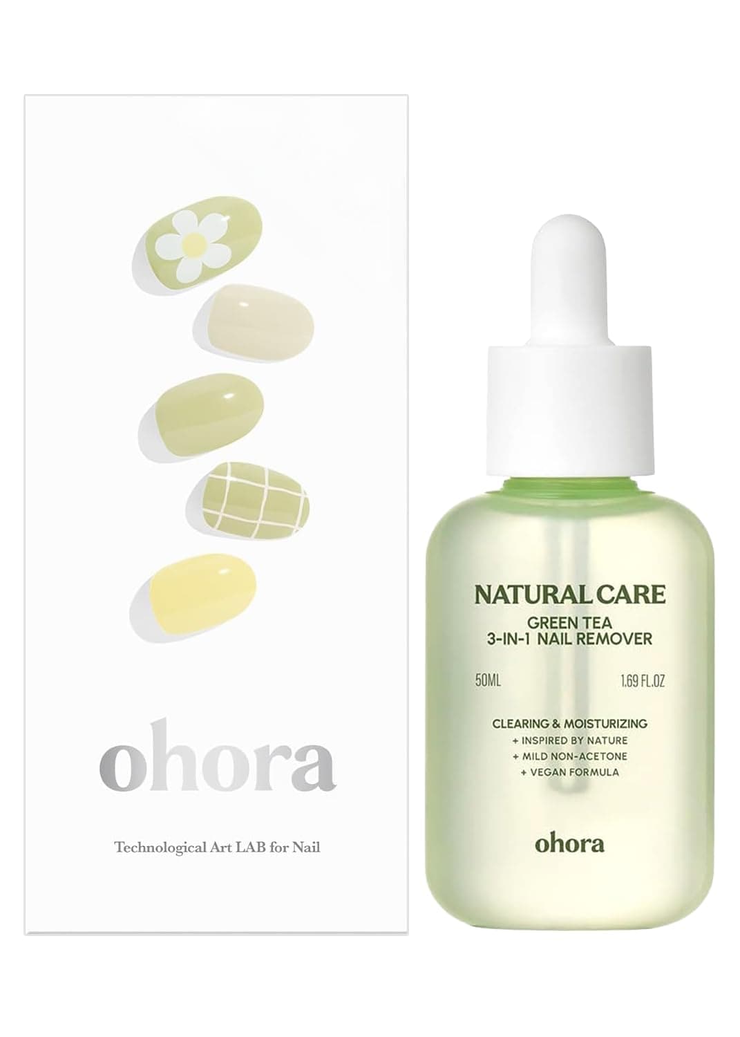ohora Semi Cured Gel Nail Remover Set (N Olivia & 3-in-1 Remover) - Professional Salon-Quality Nail Care)