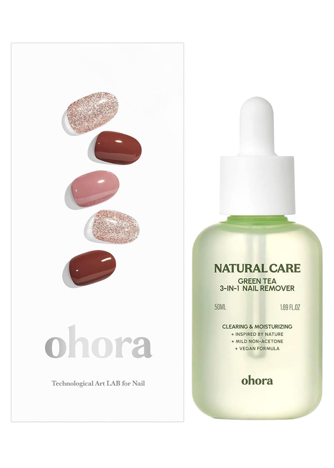 ohora Semi Cured Gel Nail Remover Set (N Heimish & 3-in-1 Remover) - Professional Salon-Quality Nail Care)