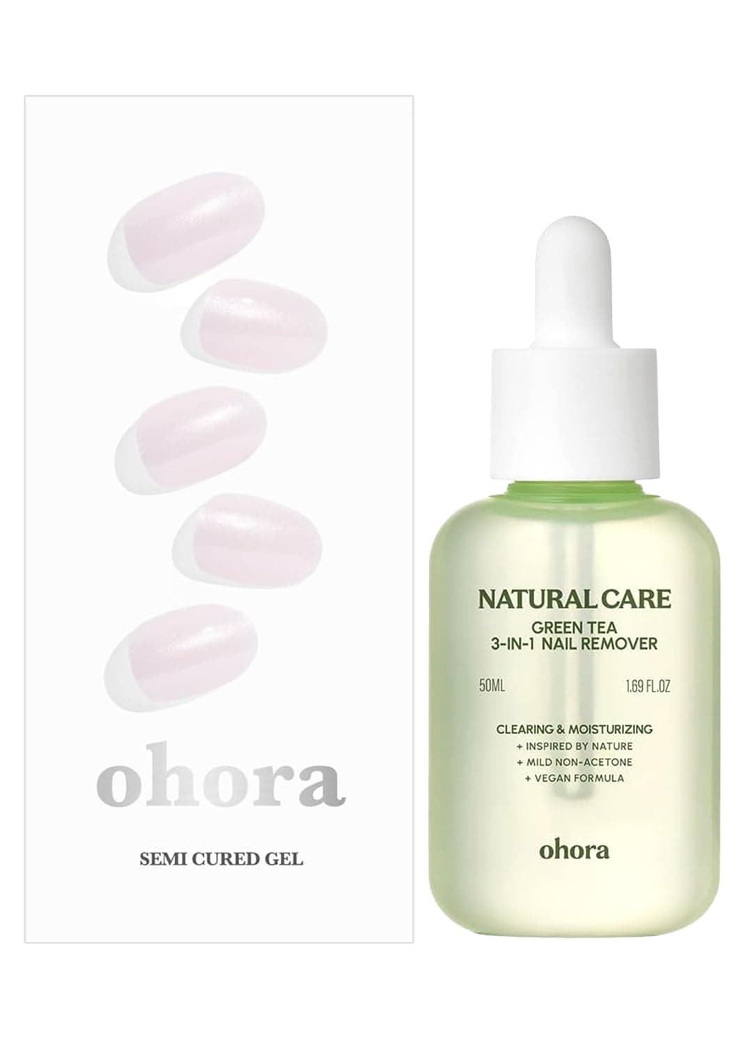 ohora Semi Cured Gel Nail Remover Set (N Glazed Donut & 3-in-1 Remover) - Professional Salon-Quality Nail Care)
