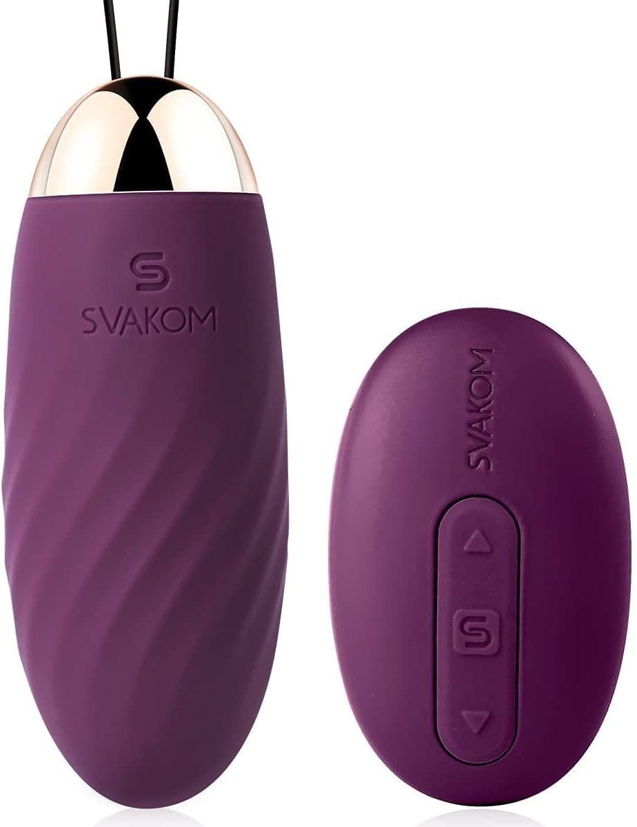 SVAKOM Elmer Bullet Vibrator Sex Toys, Wireless Vibrating Egg with Remote | G Spot Stimulation, 25 Vibration Patterns, Wearable Love Balls for Women, Silicone Clitoral Massager, IPX7 Waterproof