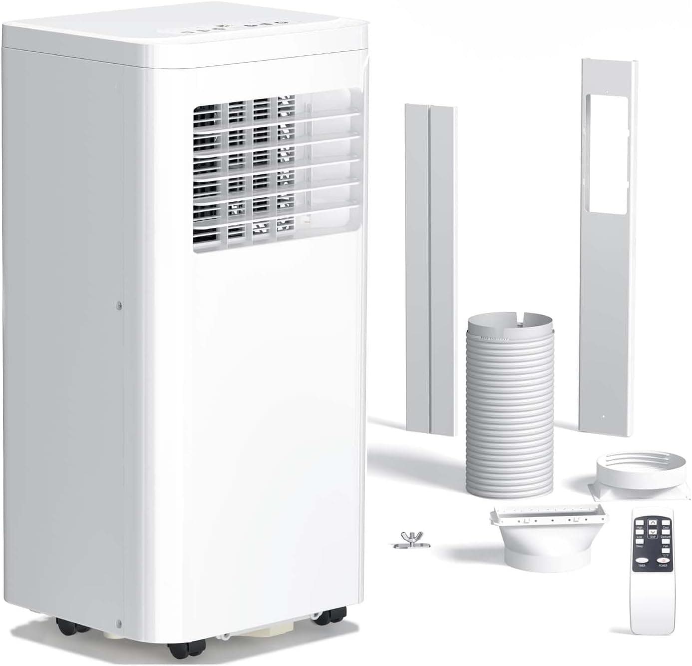 Antarctic Star Portable Air Conditioner 10,080 BTU for Rooms up to 550 Sq. Ft, 4 Modes Portable AC Unit with Cooling, Dehumidifier, Fan & Sleep, Remote Control, 24H Timer & Window Kit for Bedroom