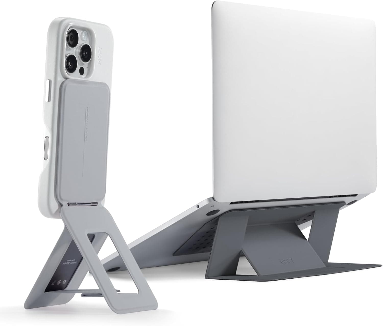 MOFT Adhesive Laptop Stand Starry Grey & Phone Tripod Stand Cement