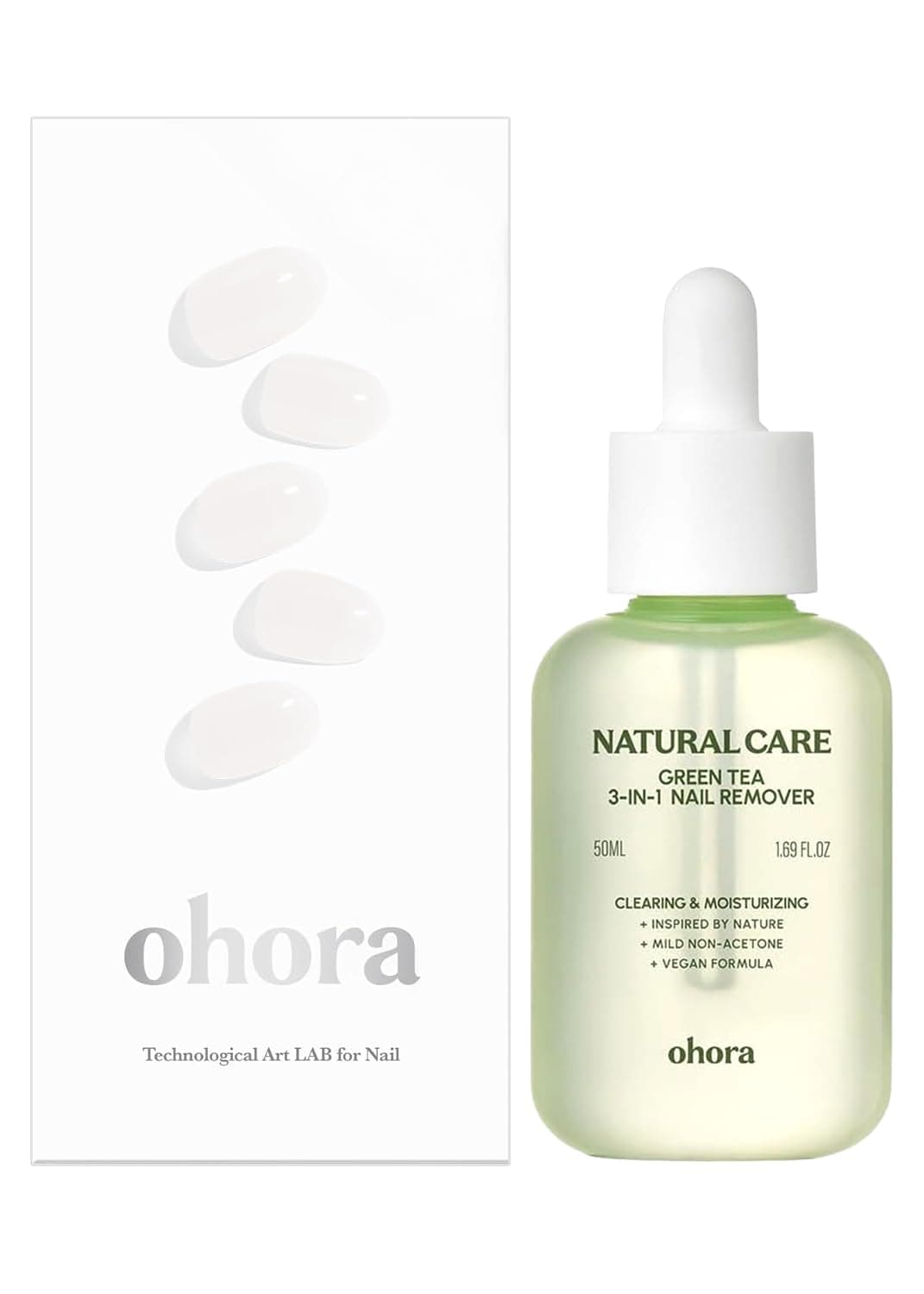 ohora Semi Cured Gel Nail Remover Set (N Bare Crystal & 3-in-1 Remover) - Professional Salon-Quality Nail Care)