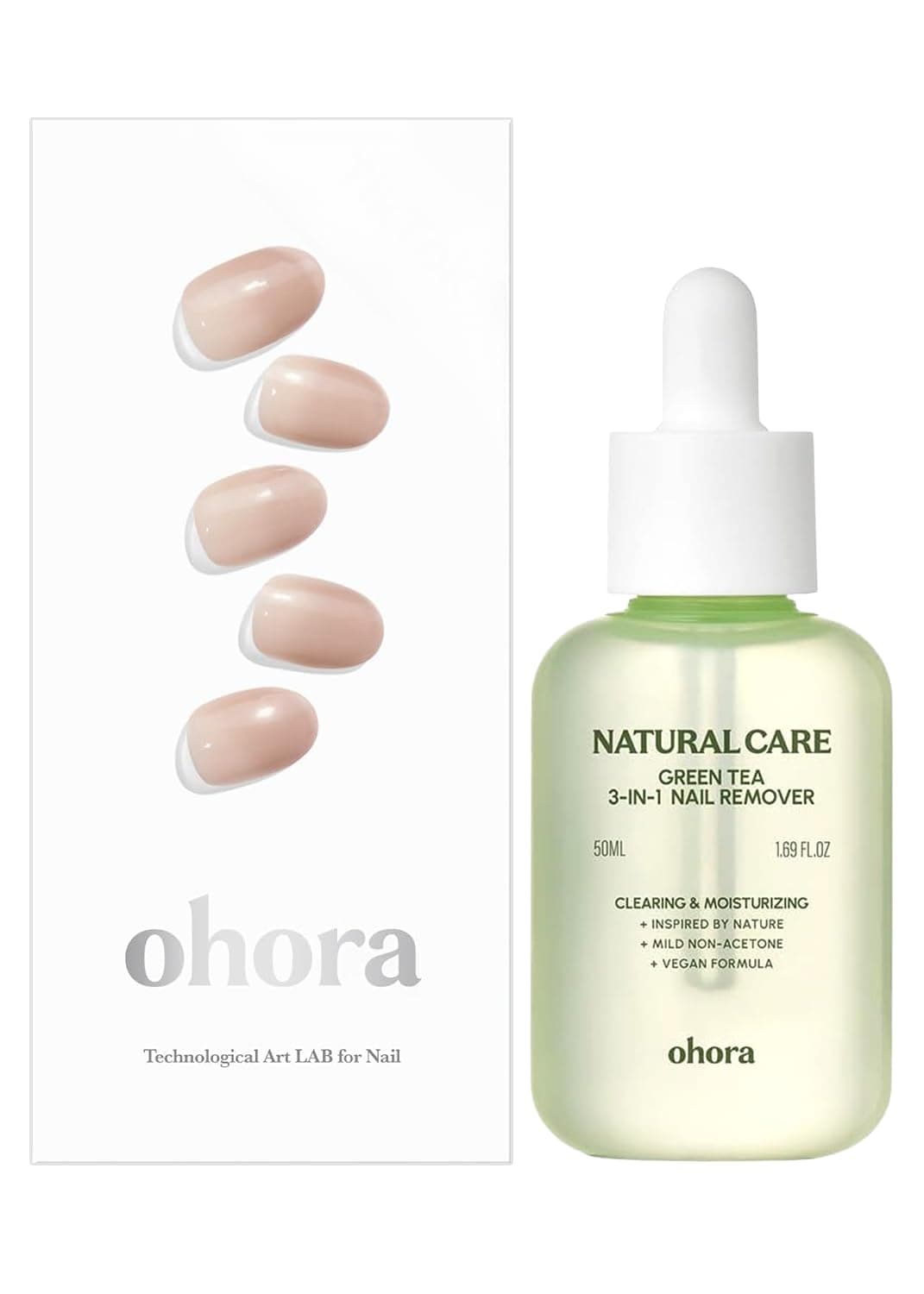 ohora Semi Cured Gel Nail Remover Set (N Mild latte & 3-in-1 Remover) - Professional Salon-Quality Nail Care)