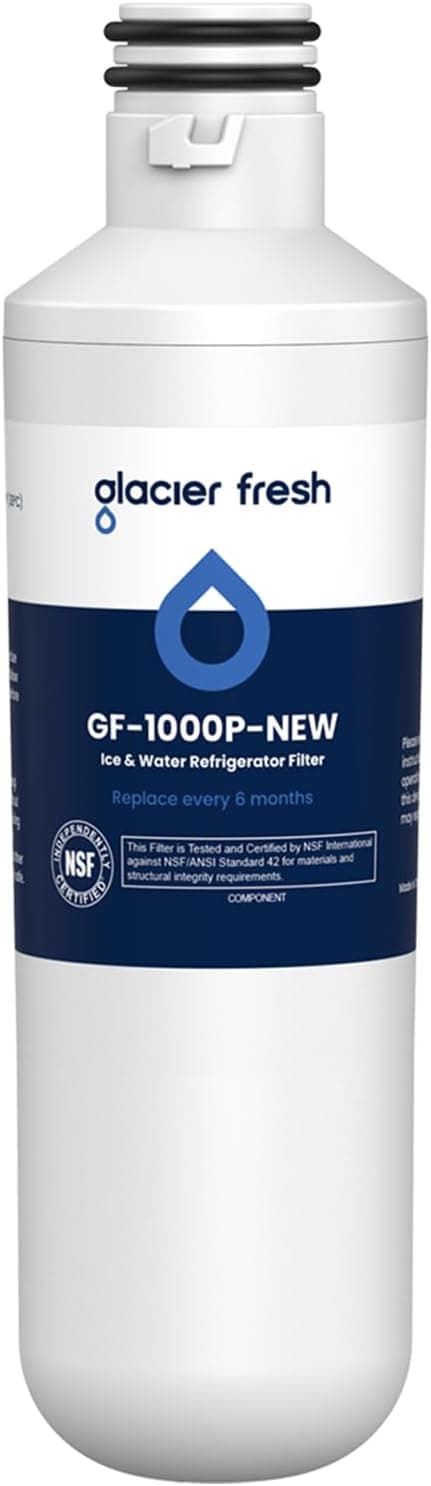GLACIER FRESH Water Filter LT1000PC Replacement for LG Refrigerator, Compatible with LG LT1000P/PC/PCS, LT1000PC, LT-1000PC, MDJ64844601, ADQ747935 ADQ74793504 Water Filter (1 Pack)