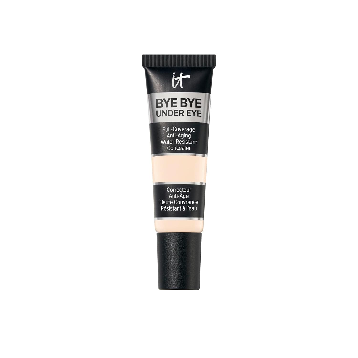IT Cosmetics Bye Bye Under Eye Concealer - Water-Resistant, 24H Full Coverage Brightening Concealer For Dark Circles, Fine Lines, Redness & Discoloration, Anti-Aging Color Correcting Cream - 0.4 fl oz