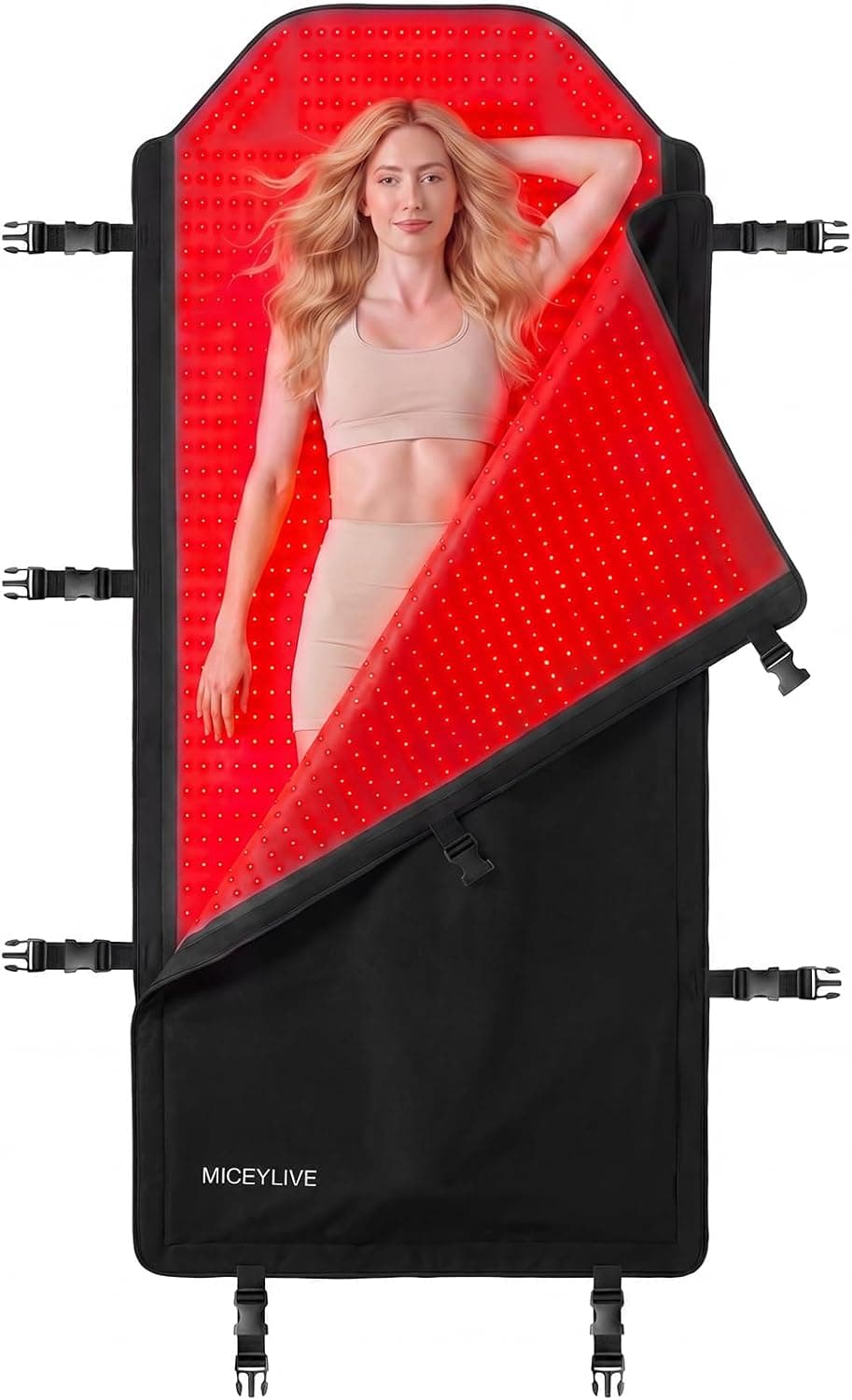 Red Light Therapy Mat Full Body for Pain Relief, Medical-Grade TPU,FSA&HSA Eligible,72"x33" Red Light Therapy Blanket with 2625 LEDs Dual-Wave(660& 850nm) for Muscle Relaxation,Better Sleep&Home Use | 3 Modes,5 Intensity Levels,Timer for Home Wellness