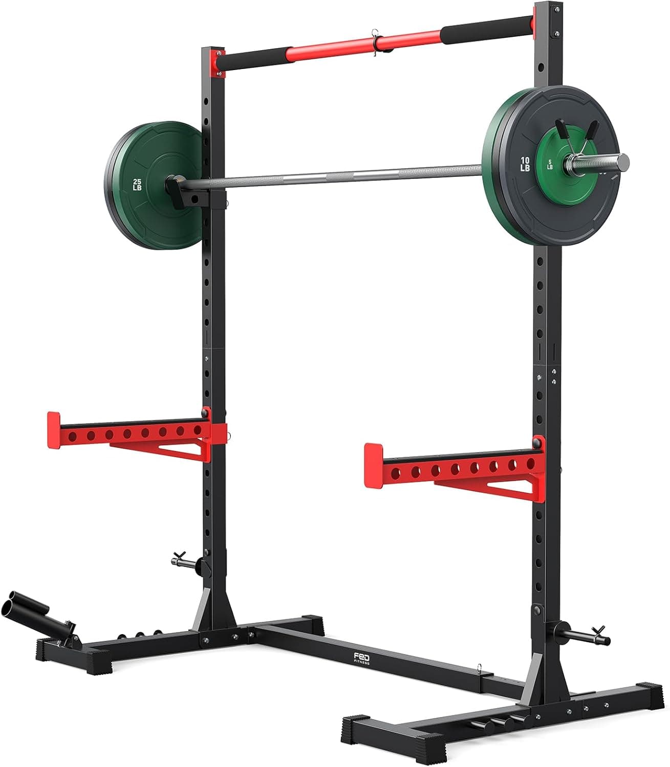 FLYBIRD SR1 Squat Rack with Pull-Up Bar, Adjustable Multi-Functional Power Rack, Inner Width Squat Rack Stand Suitable for 6FT,7FT Barbell for Home Gym Equipment