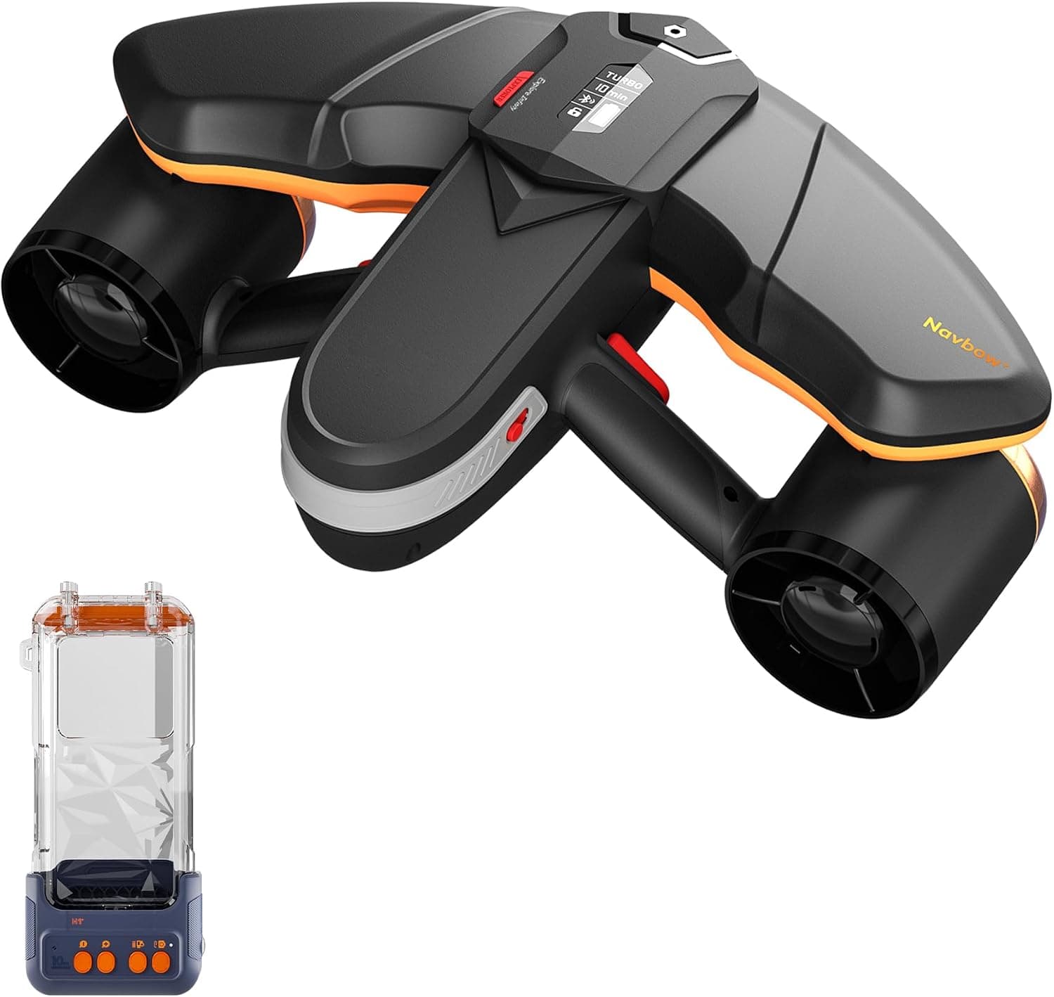 sublue Navbow+ Smart Professional Underwater Scooter Dual Motors with Action Camera Mount 3 Gear Speed 2m/s 60 Minutes 40M Swimming Pool Diving Snorkeling Water Scooter for Adults