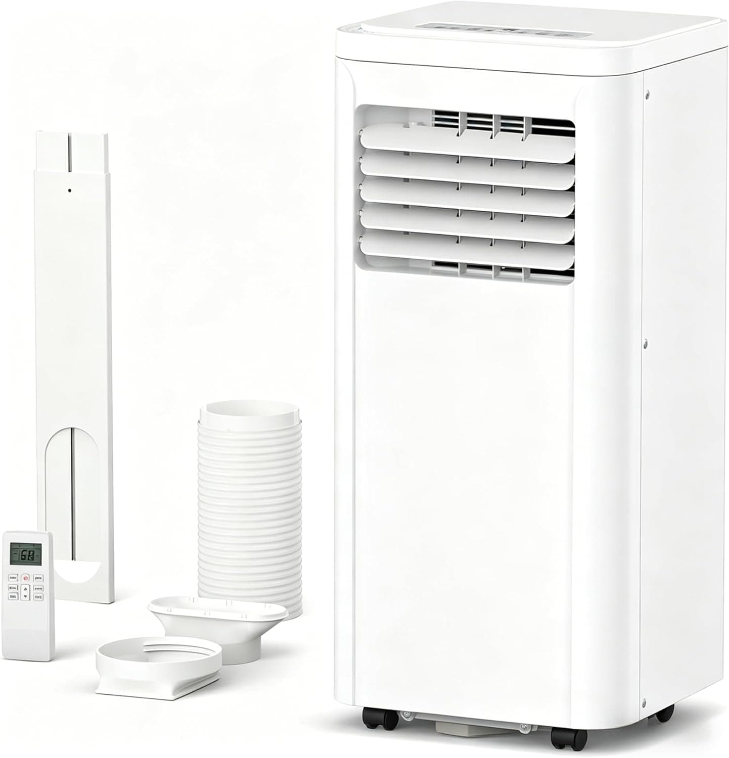Electactic 8000 BTUs Portable Air Conditioners, 3-IN-1 Portable AC Unit with Cooling, Dehumidification, Fan & Sleep Mode, 24H Timer, Remote Control and Window Kit for Bedroom Home Office