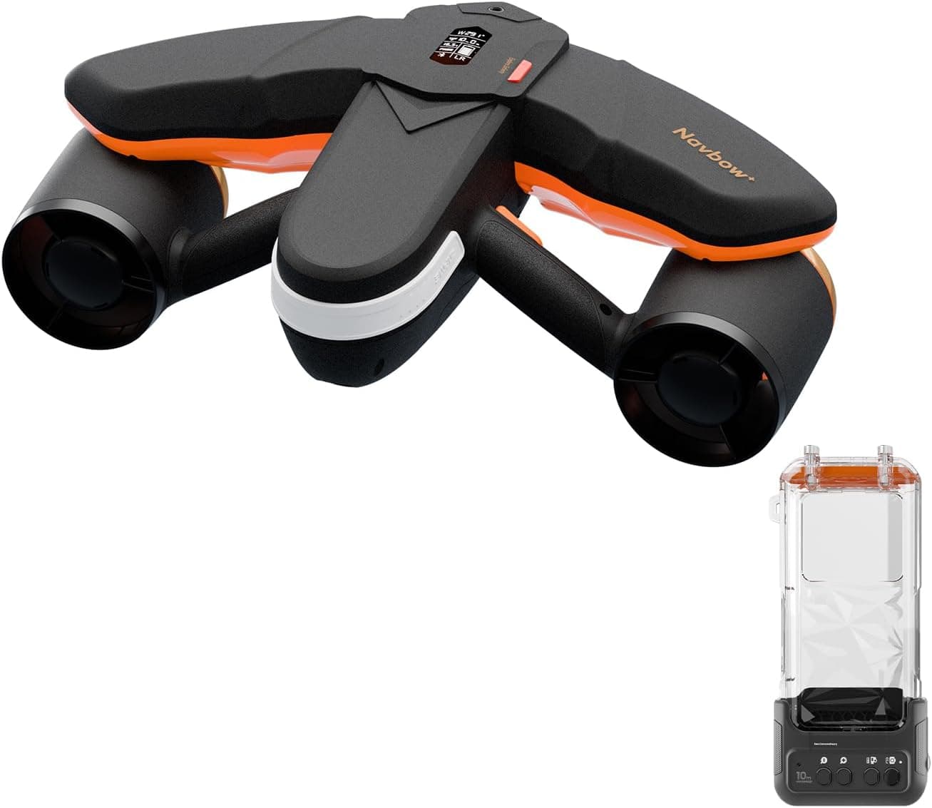 sublue Navbow+ Smart Professional Underwater Scooter with Extra 158Wh Battery Dual Motors Action Camera Mount 3 Gear Speed 4.47mph 60 Minutes 131ft Swimming Pool Diving Snorkeling for Adults
