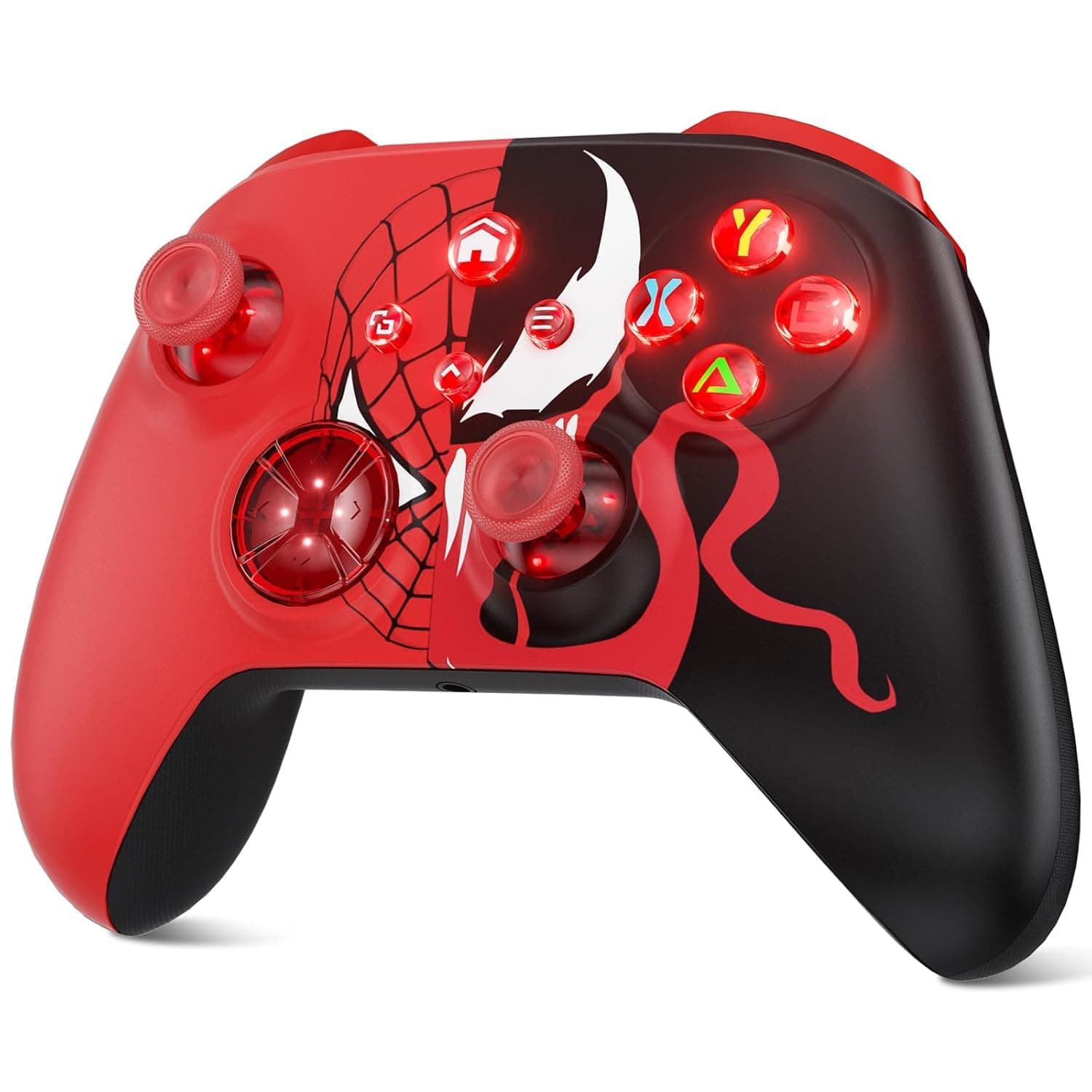Dinosoo RGB Wireless Controller for Xbox Series X|S One & PC, with, Bluetooth, Turbo, Macro, 4 Vibration Motors, 3.5mm Audio Jack