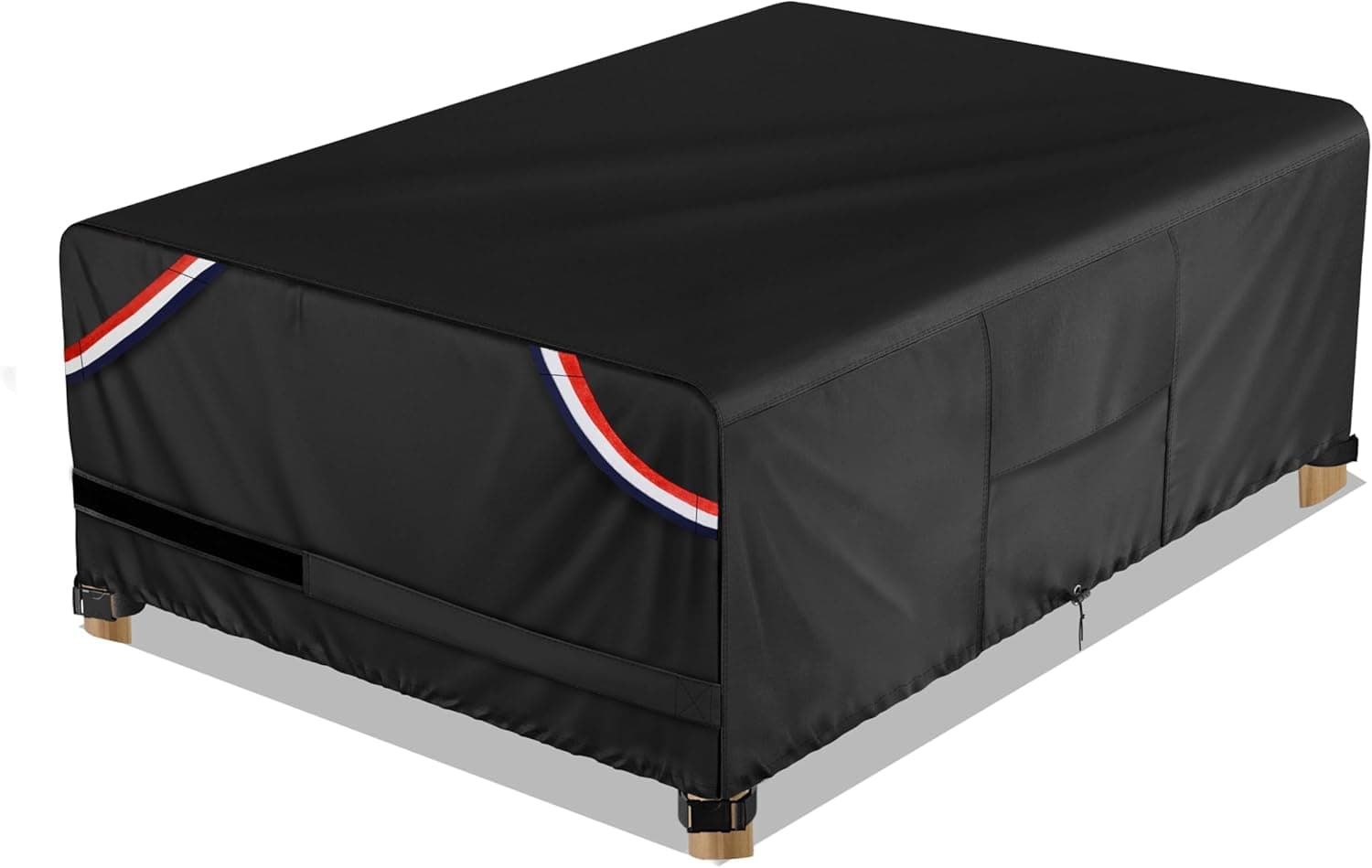 KylinLucky Patio Coffee Table Covers Heavy Duty 600D Waterproof 44 x 24 inch, Outdoor Dining Furniture Cover for 4 x 2 ft, 44 x 24 inch