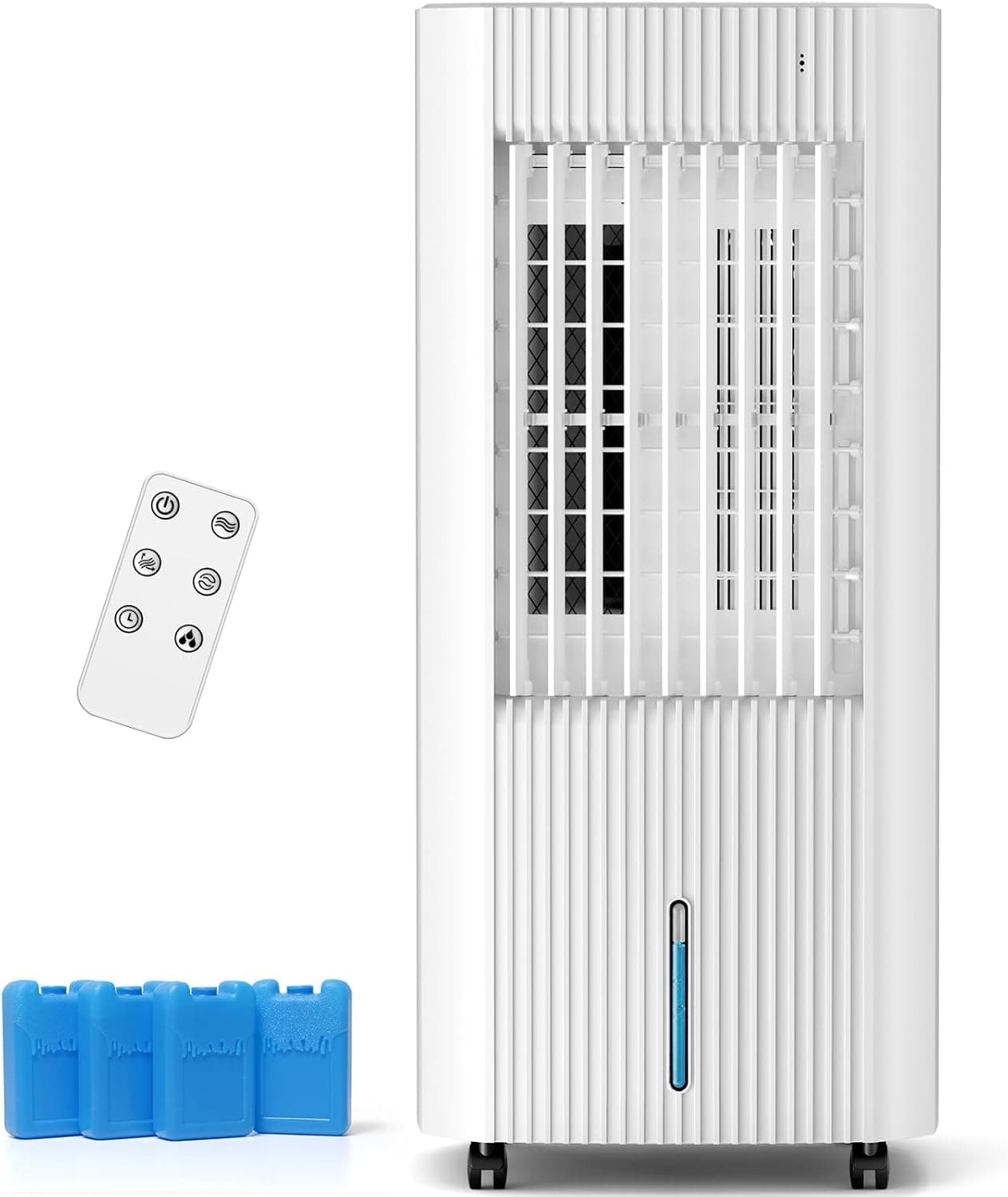 Antarctic Star Evaporative Air Cooler - Windowless Portable Wamp Cooler with 3 Modes & 3 Speeds, 1.5Gal Tank for 15H Cooling, 140° Oscillation, 16.4FT Remote for Bedroom Indoor Use