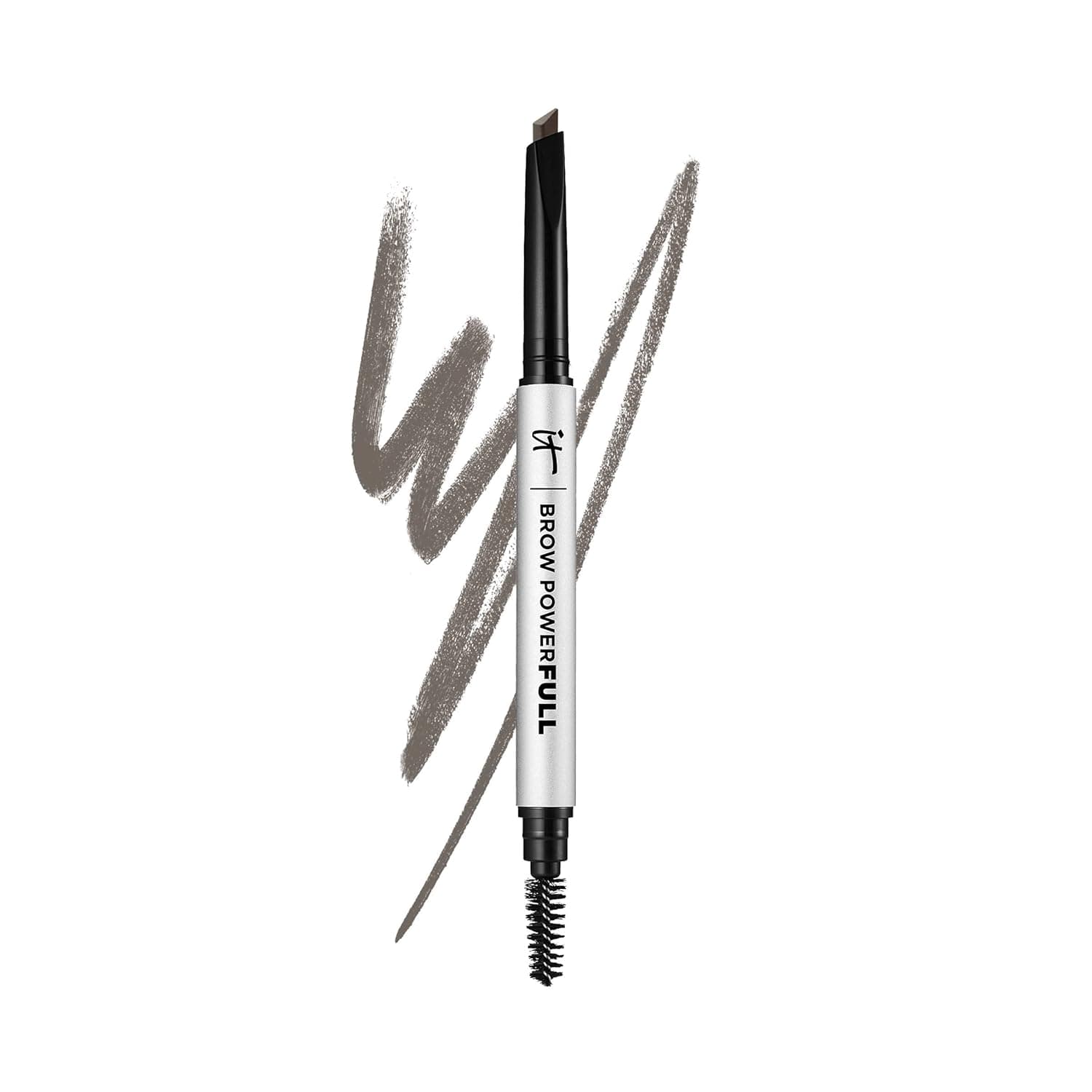 IT Cosmetics Brow Power Universal Eyebrow Pencil - Long-Lasting, Budge-Proof, Nourishing Biotin & Antioxidants, Easy to Apply & Adjustable Shades, Natural Brow Makeup, Built-in Spoolie Brush