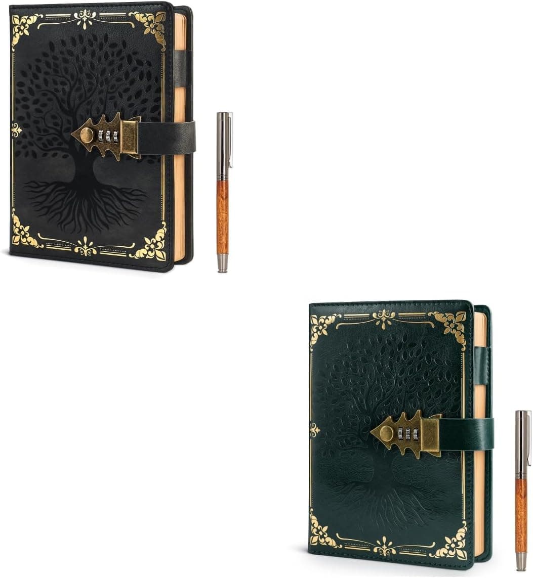WEMATE Locked Journal with Pen & Gift Box
