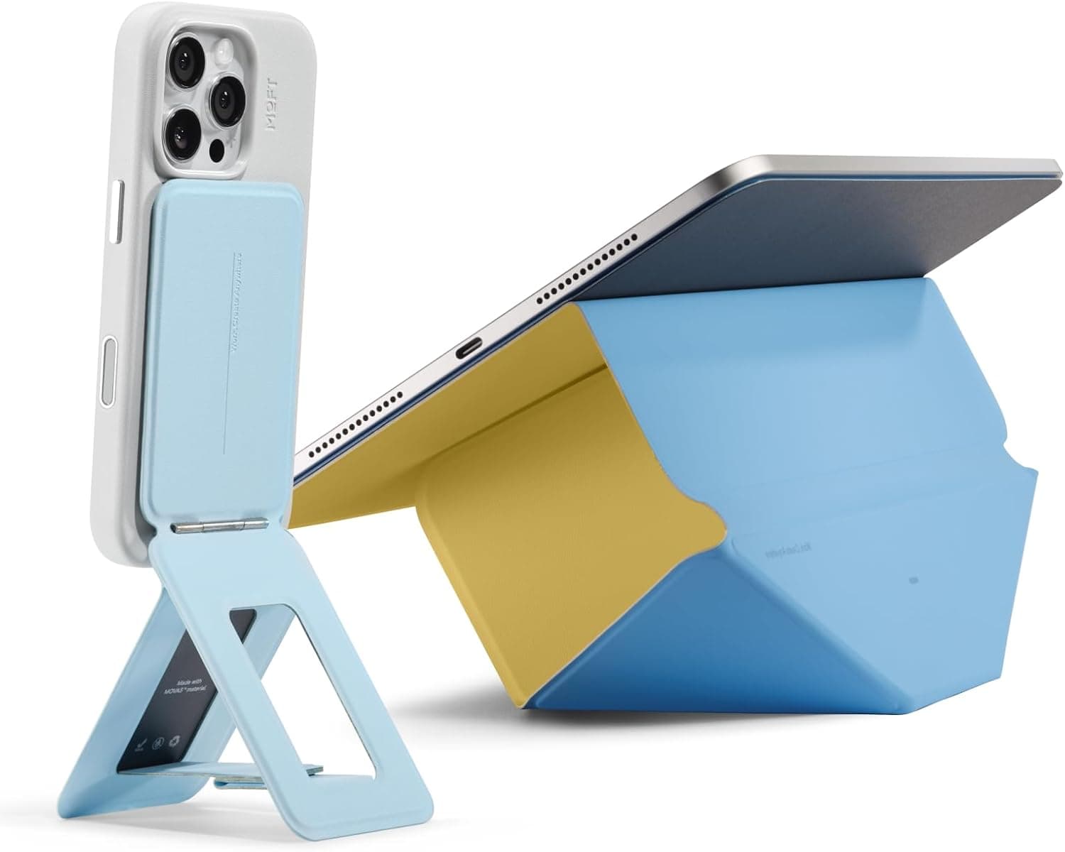 MOFT Dynamic Folio Case for iPad Air 13 Panna Cotta & Phone Tripod Stand Soothing Mist