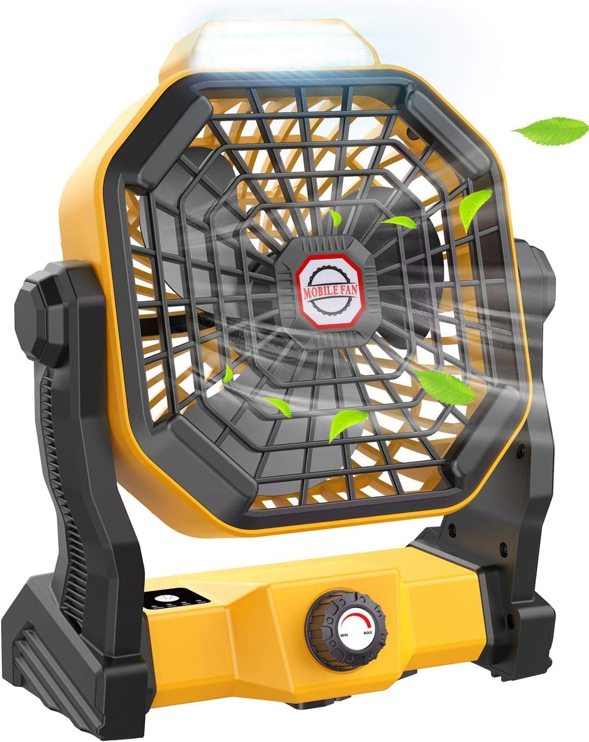 Ausic Camping Fan with Lantern (Orange)