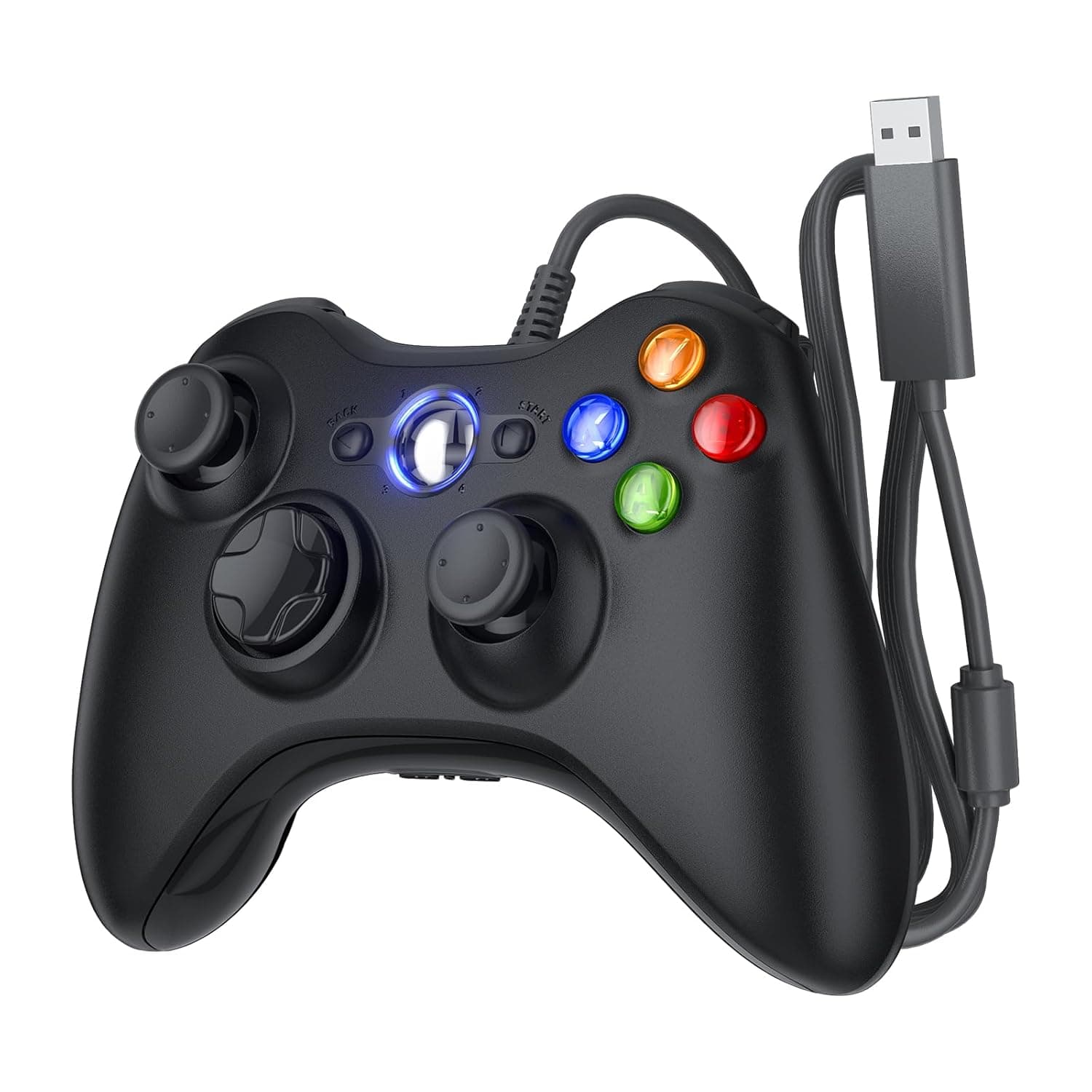 Dinosoo Replacement for X-box 360 Controller Wired, Upgraded Joystick Compatible Steam Games Windows 11/10/8/7 PC Controller compatible
