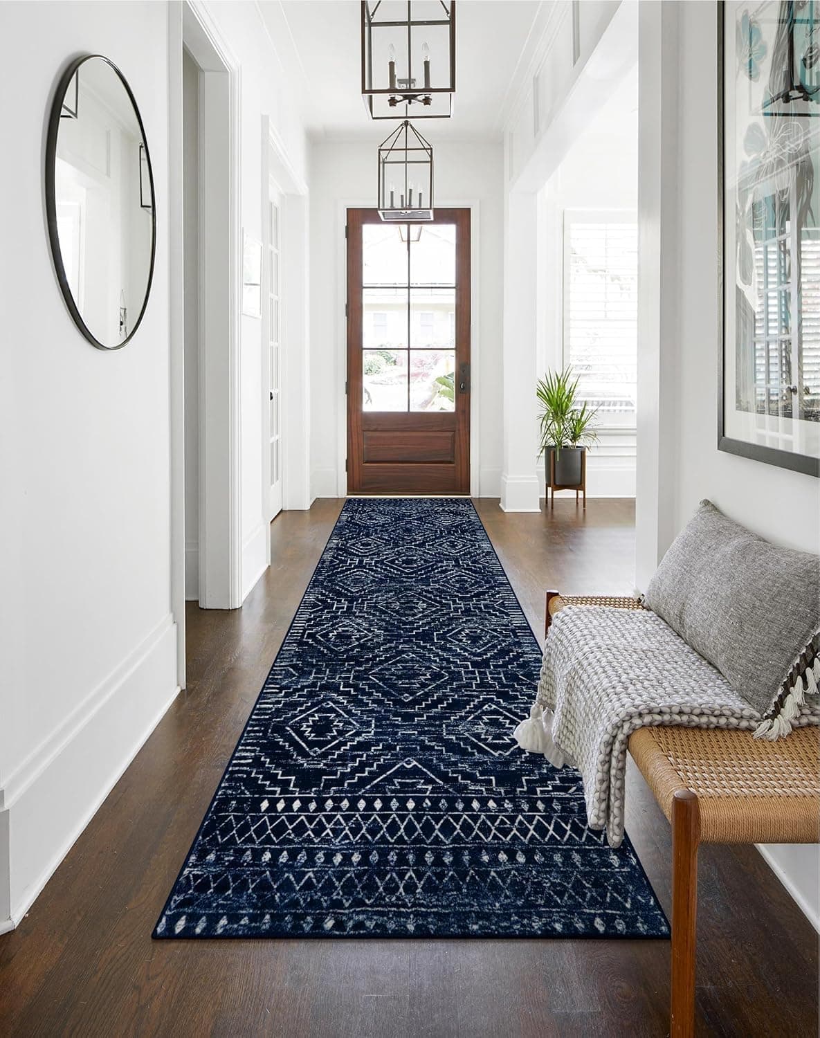 Wonnitar Moroccan Hallway Runner Rugs, 2'6"x10'