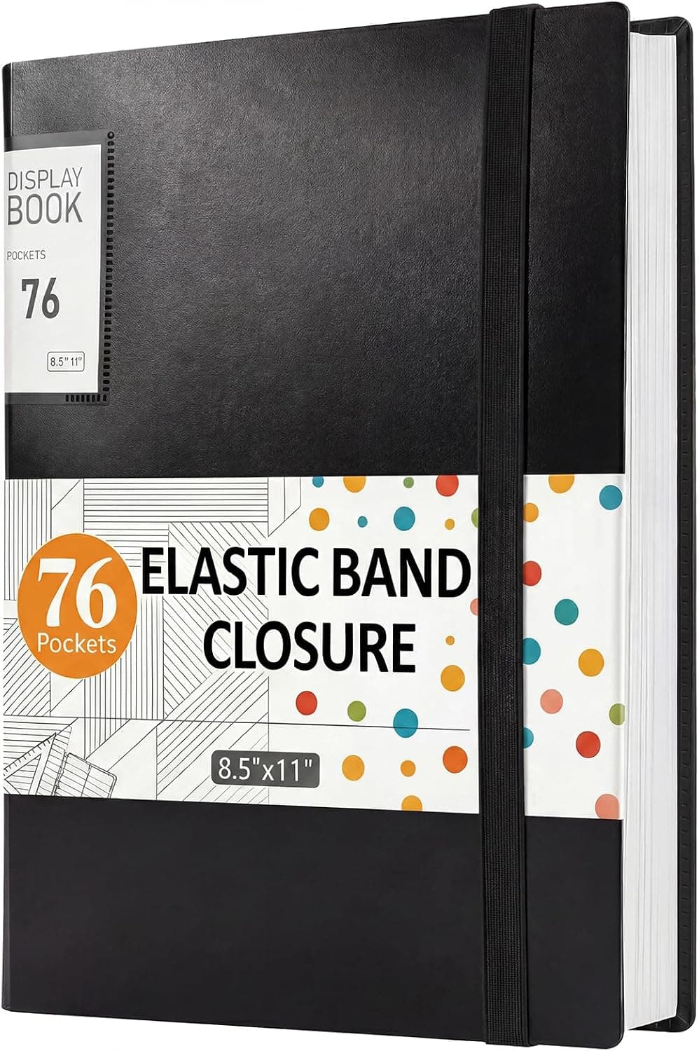 Thboxes 76 Pocket Binder with Plastic Sleeves, Large Capacity 8.5x11 Presentation Book 152 Pages, Art Portfolio with Clear Sheet Protectors for Students Teachers Paintings Photos Music