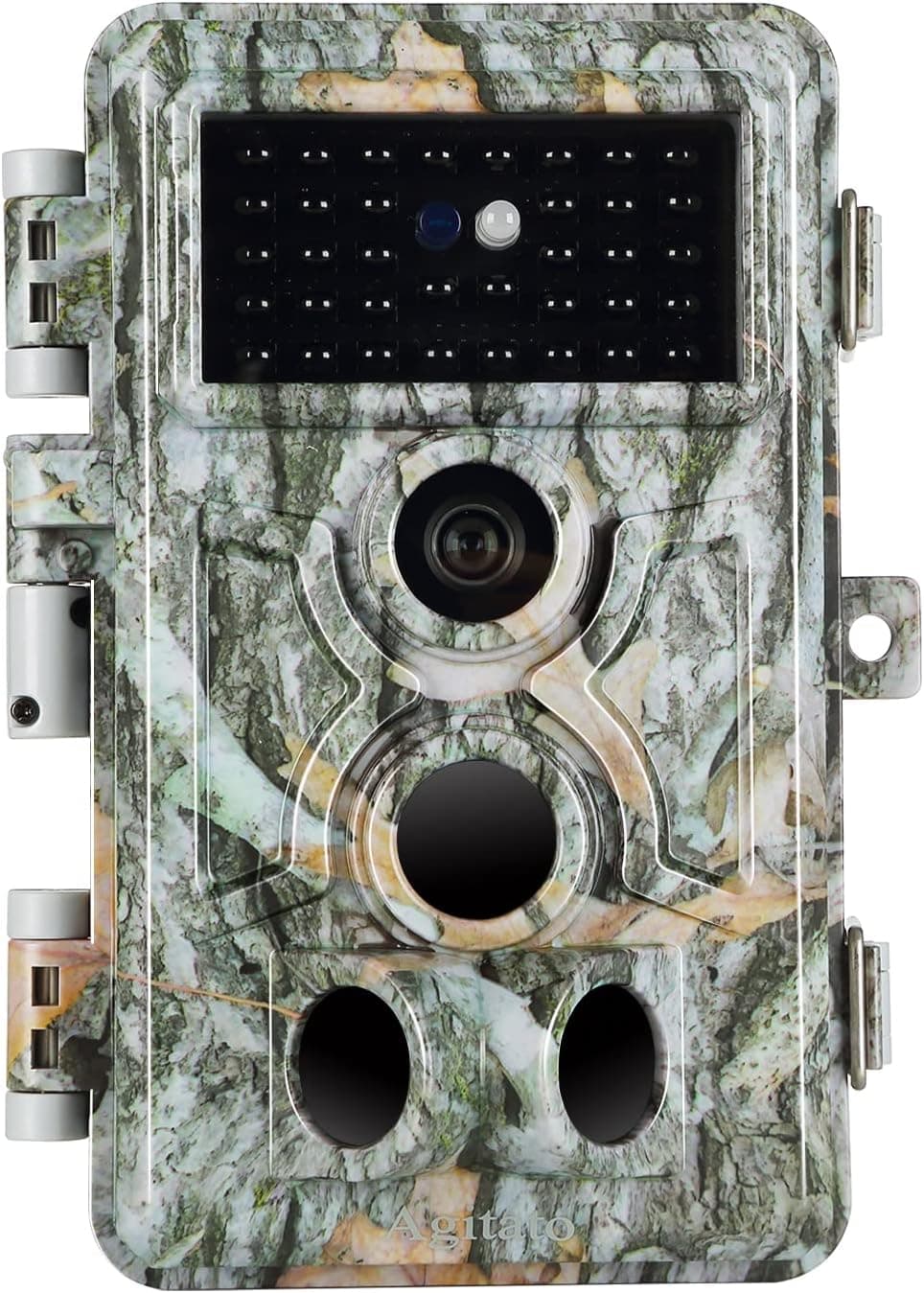 Game Trail Camera No Glow 64MP 1296P H.264 MP4/MOV Video Night Vision 0.1S Trigger Motion Activated Easy Operate Waterproof Wildlife Hunting Deer Cam Password Protected Photo & Video Model Time Lapse