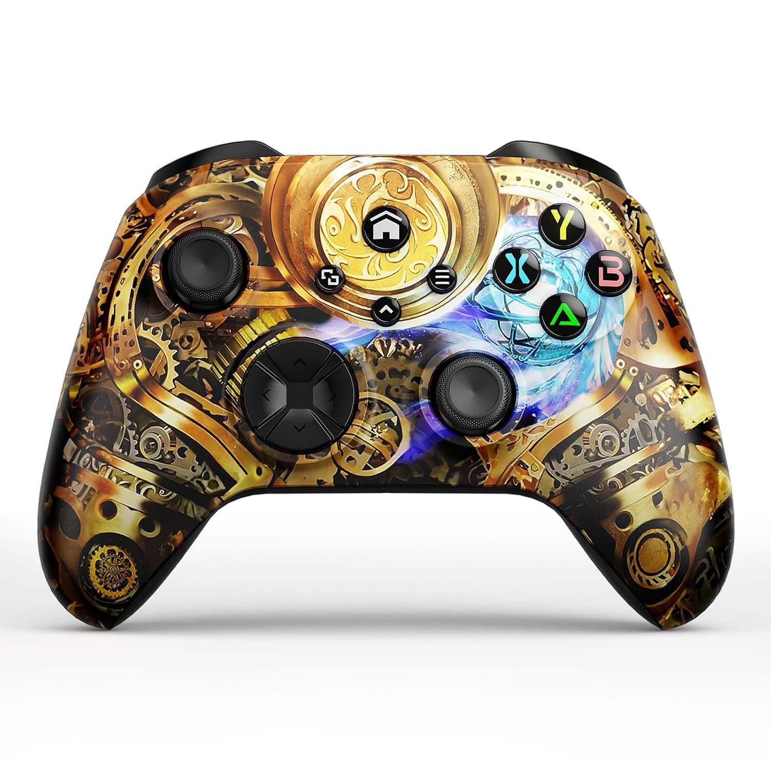 Dinosoo Wireless Controller for Xbox Series X|S, Xbox One & PC, Bluetooth, 4 Vibration Motors, TURBO, Macro, 3.5mm Headphone Jack Steampunk - Upgrading with a PC before connecting to X-box