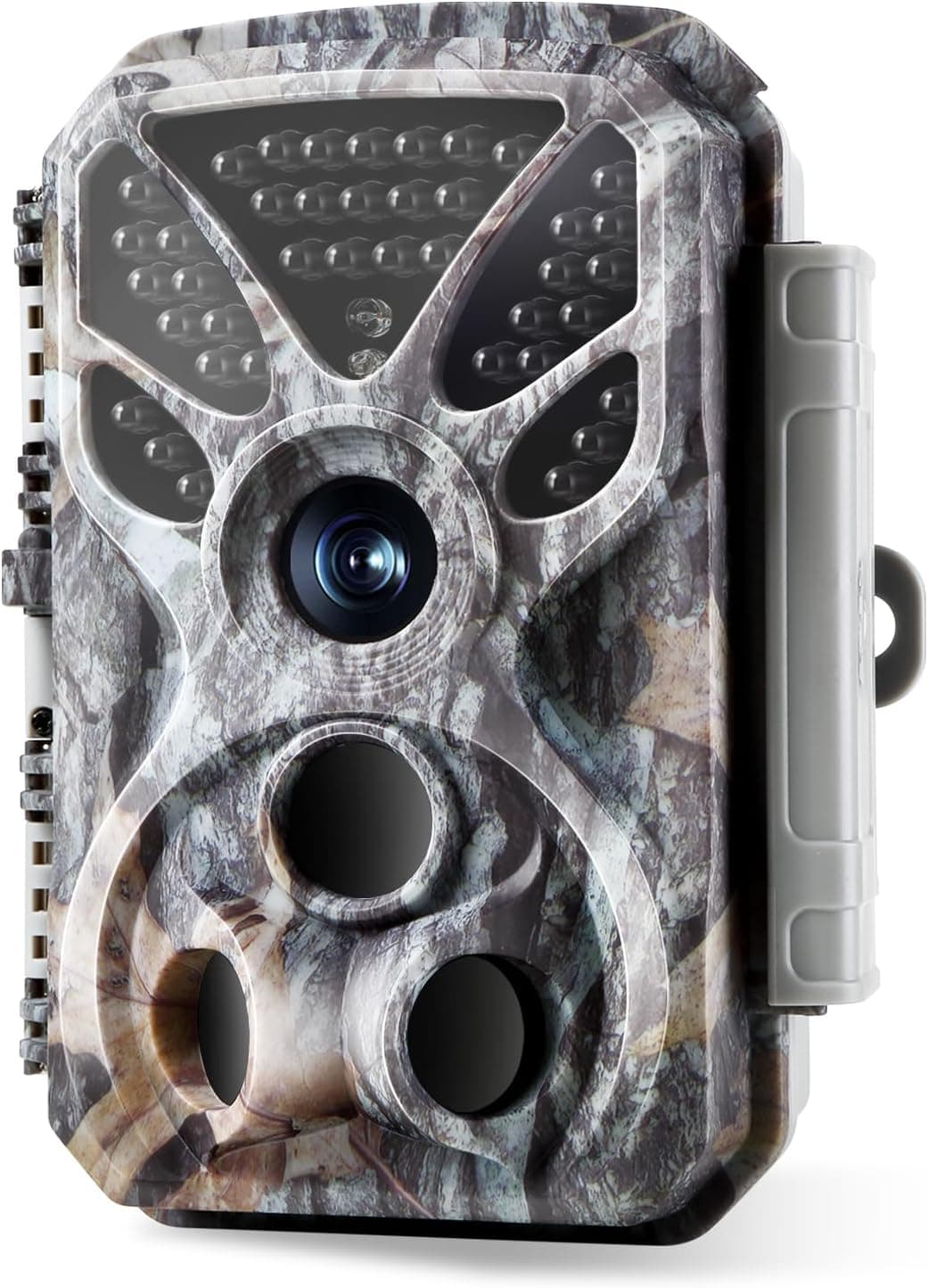 Trail Camera Game Hunting Cam 32MP 4K/2160P with Sound Recording for Wildlife, Yard, Home Security, No-Glowing Night Vision IP66 Waterproof 120° Wide Angle IR Detection Distance 100ft/30m