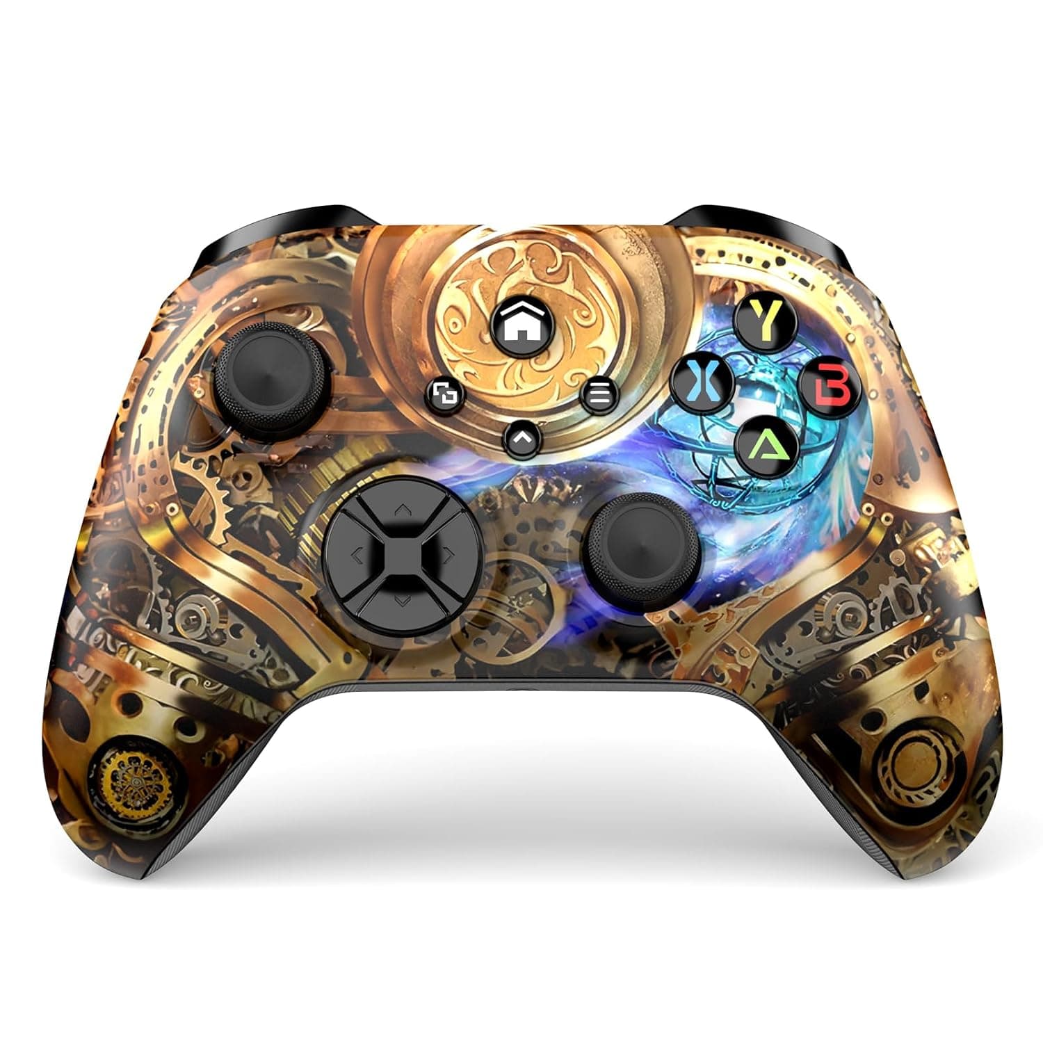 Wireless Controller for Xbox Series X|S, Xbox One & PC, Bluetooth, 4 Vibration Motors, Turbo, Macro, 3.5mm Headphone Jack Steampunk - Upgrading with a PC Before Connecting to X-Box