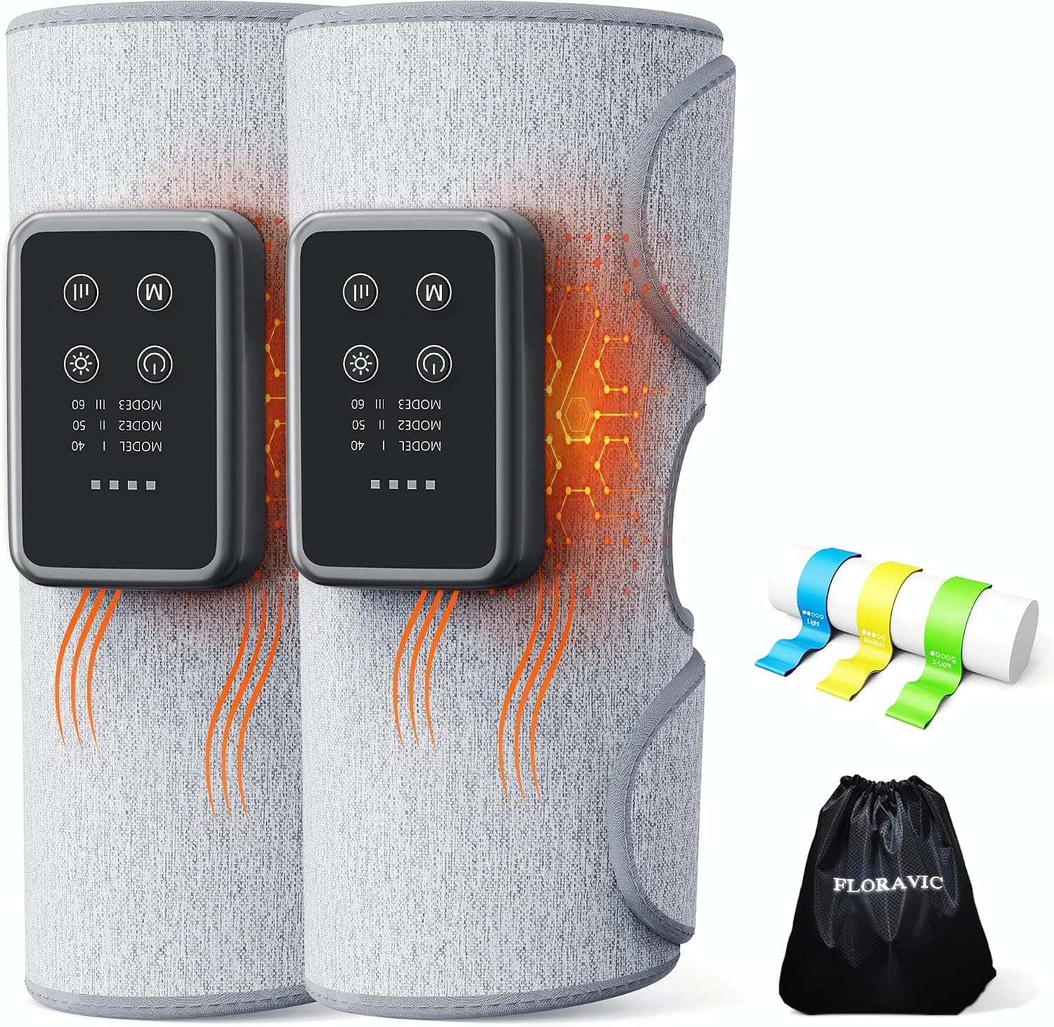 Mother Gifts for Daily Pain & Comfort Use, Cordless Leg Massager with Heat, Calf Massager with Adjustable Wraps, Relaxing Gifts for Women, Him, Her, Dad, Runner & Seniors