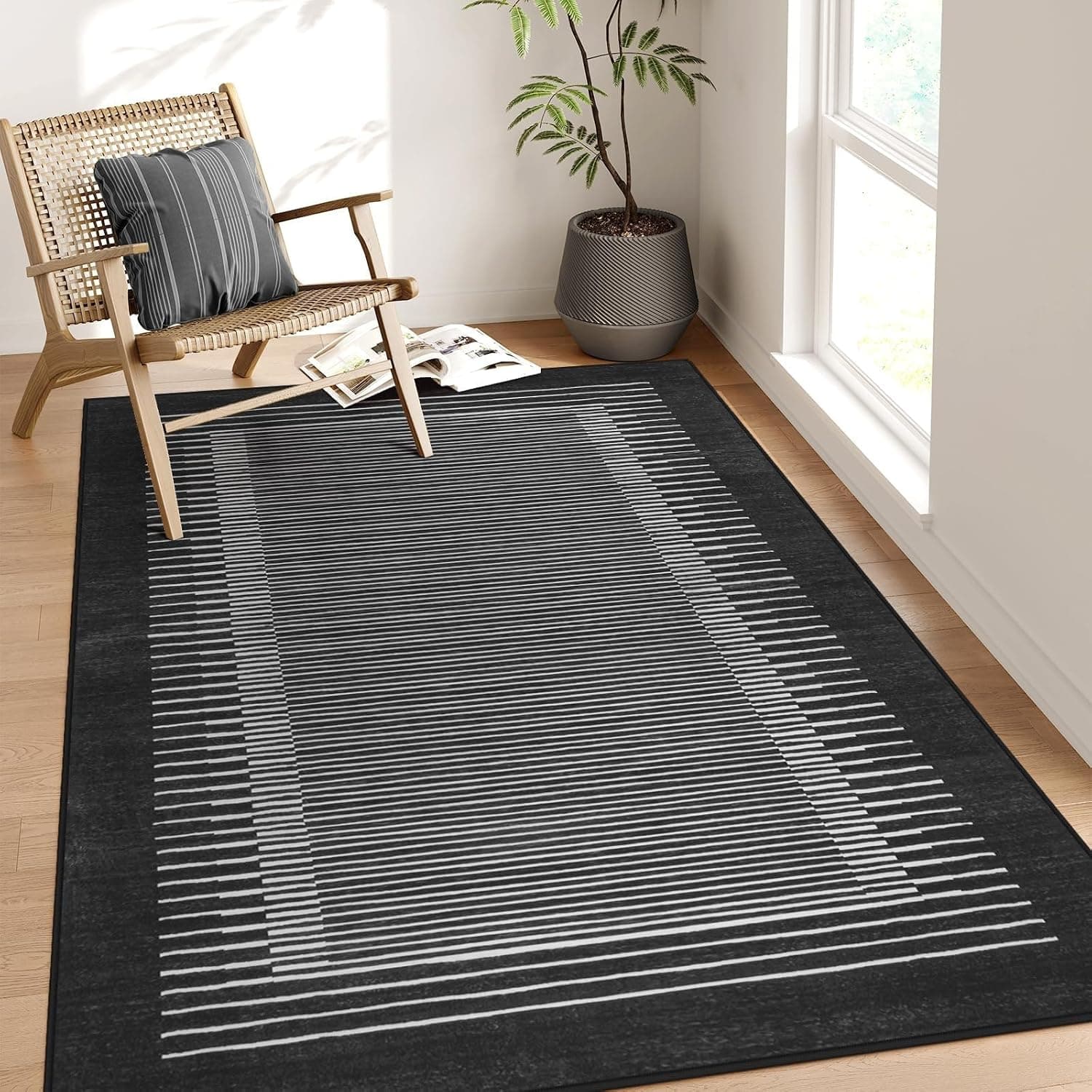 Wonnitar Striped 5x7 Area Rug