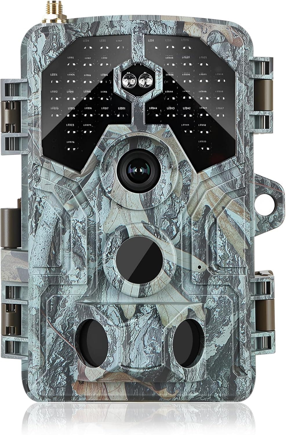 Trail Camera WiFi 4K 64MP Bluetooth Game Camera with Night Vision 0.1s Trigger Motion Activated Hunting Cameras IP66 Waterproof, Suitable for Outdoor Wildlife Monitoring, Home Security