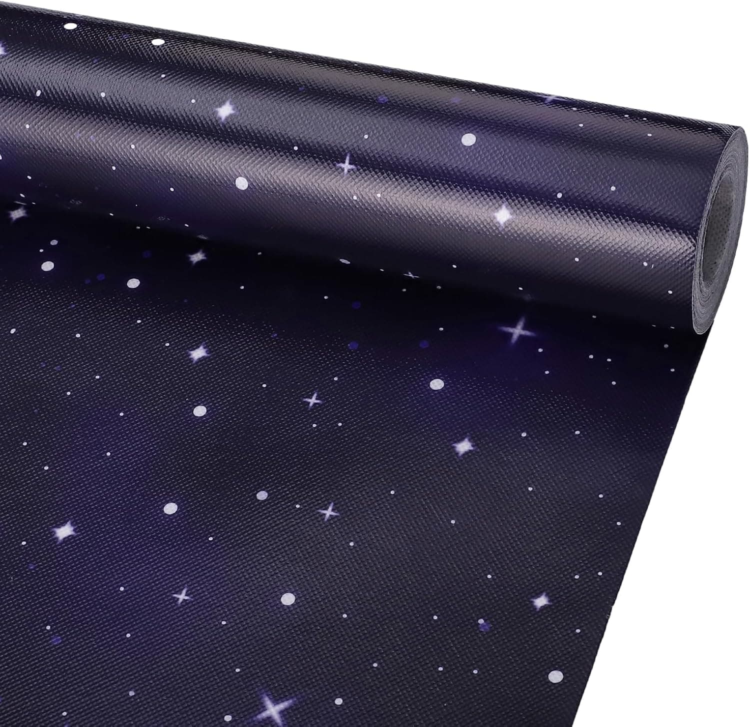 Thboxes Night Sky Bulletin Board Paper Roll, 16.9" x 20 ft Waterproof Erasable Non Woven Fabric Background, Reusable Cuttable Classroom Decoration Backdrop for School, Office, Home, DIY Crafts
