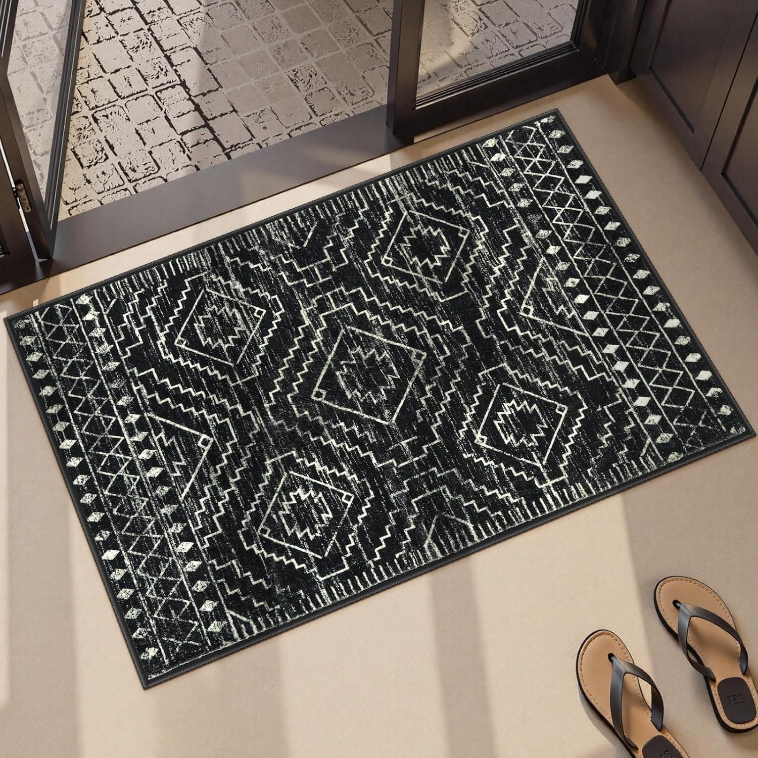 Wonnitar Moroccan Bathroom Rug 2x3