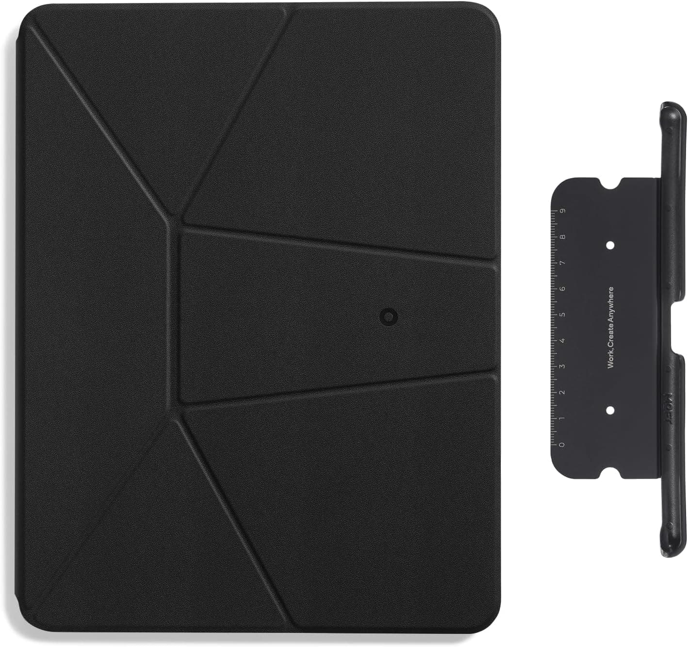 MOFT Dynamic Folio Case for iPad Air 11 inch Jet Black & Pencil Holder for Apple Pencil