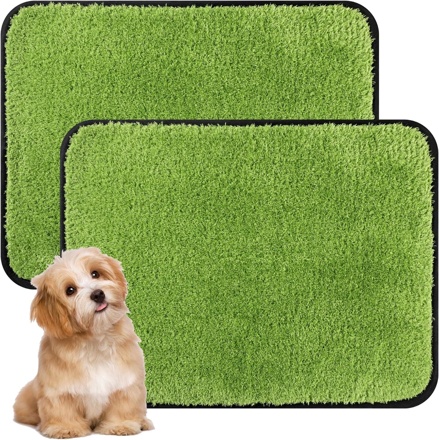 Ondware Reusable Puppy Pads 2 Pack Dog Pads Washable Waterproof | Leakproof Non-Slip Training Pads for Home Crates Car Seats and Travel, 18 x 24 in