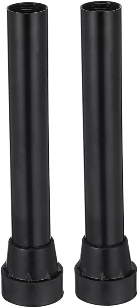 BCAN 2-Pack 275mm Trampoline Replacement Legs with Rubber Caps, 10.8" Foot Tubes Compatible with 25mm Frame Tube or Leg Tube Diameter Rebounder Fitness Trampoline (Accessory Only)