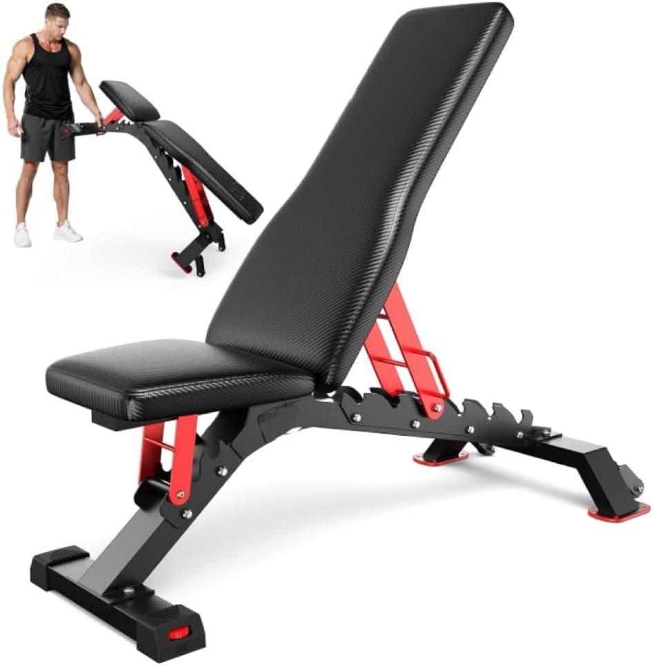 Adjustable Weight Bench for Power Cage
