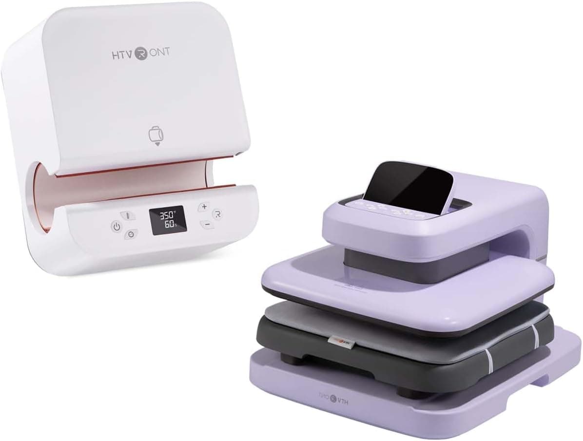 HTVRONT Auto Heat Press 2 Purple, Auto Tumbler Heat Press Machine