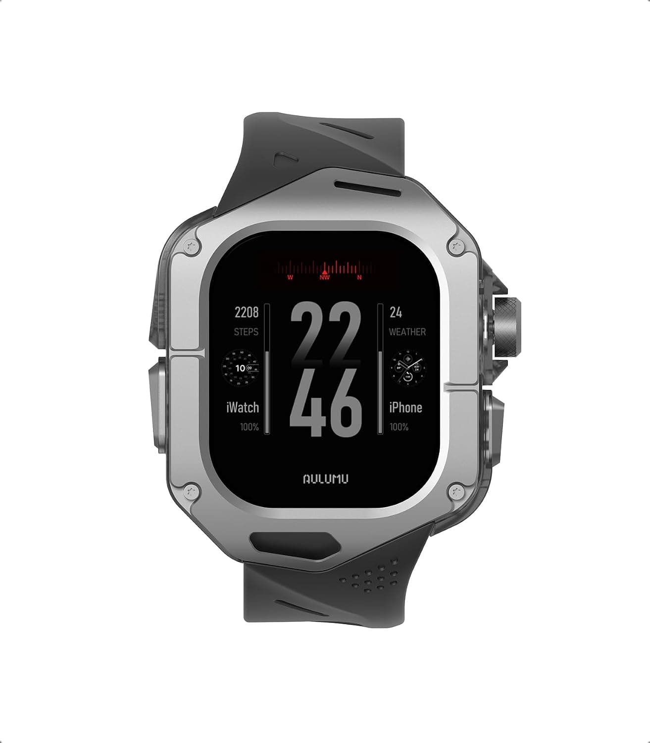 Aulumu A01 Titanium Case with Apple Watch Ultra Band 49MM | Luxury Design | Only for Apple Watch Band Ultra 1/2 49mm | Titanium Case