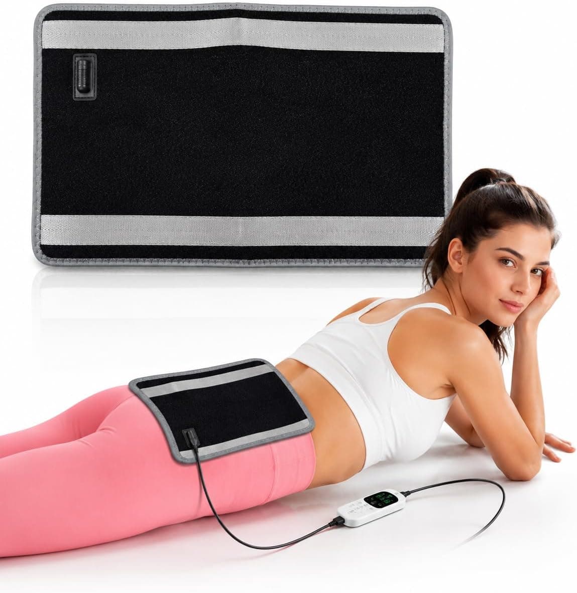 Red Light Therapy Pad for Body, Infrared Light Therapy Wrap for Back Shoulder Knee Pain Relief, 75 LEDs 660nm & 850nm Near Infrared Light Pad with Strap, 5 Brightness Levels & Timer, 14.2" x 6.7"