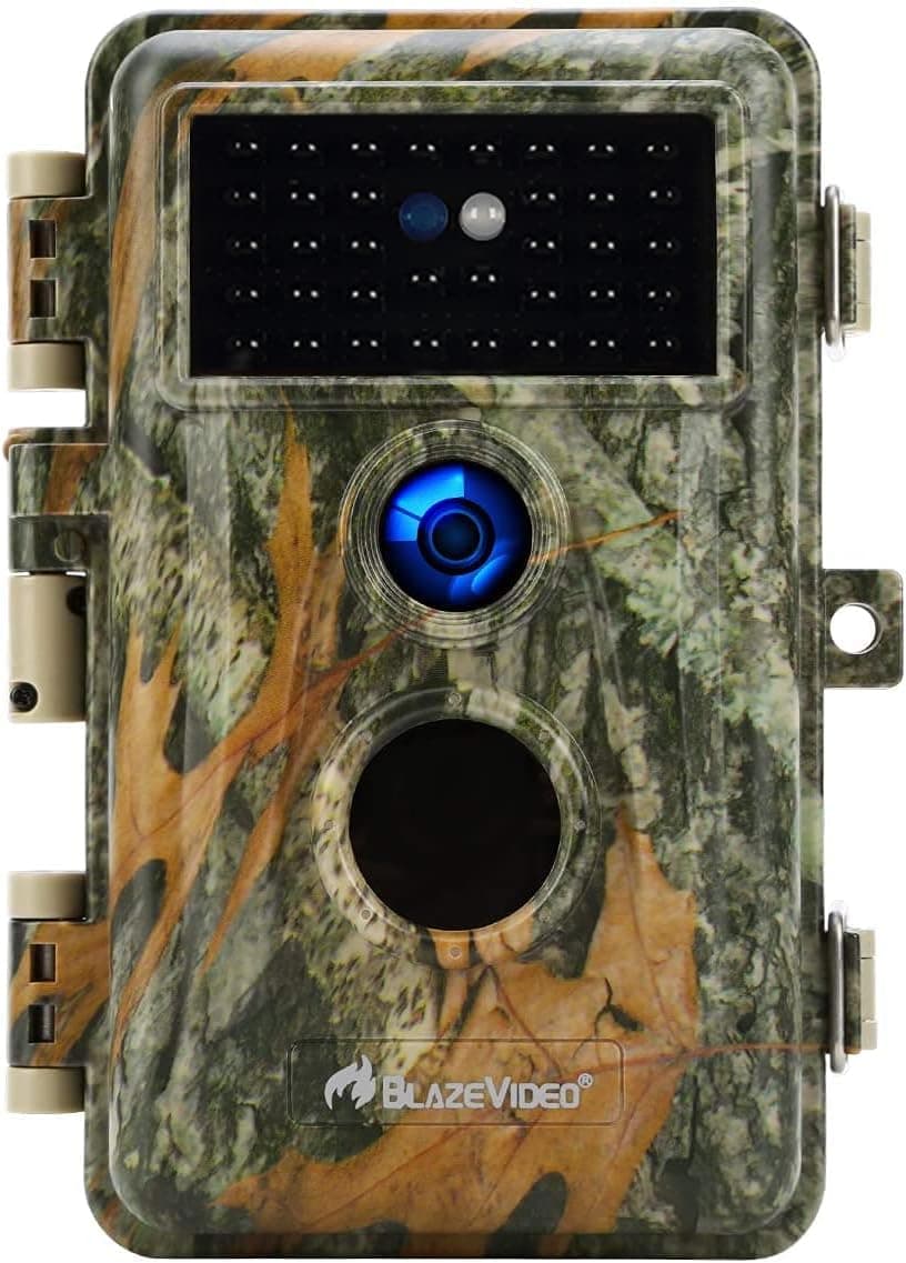 BLAZEVIDEO Trail Camera 64MP 1296P Video, 940nm No-Glow Night Vision, 70° Focused PIR Detection (Fewer False Alerts), 0.3s Trigger, Motion Activated IP66 Game Cam for Outdoor Wildlife & Yard Security