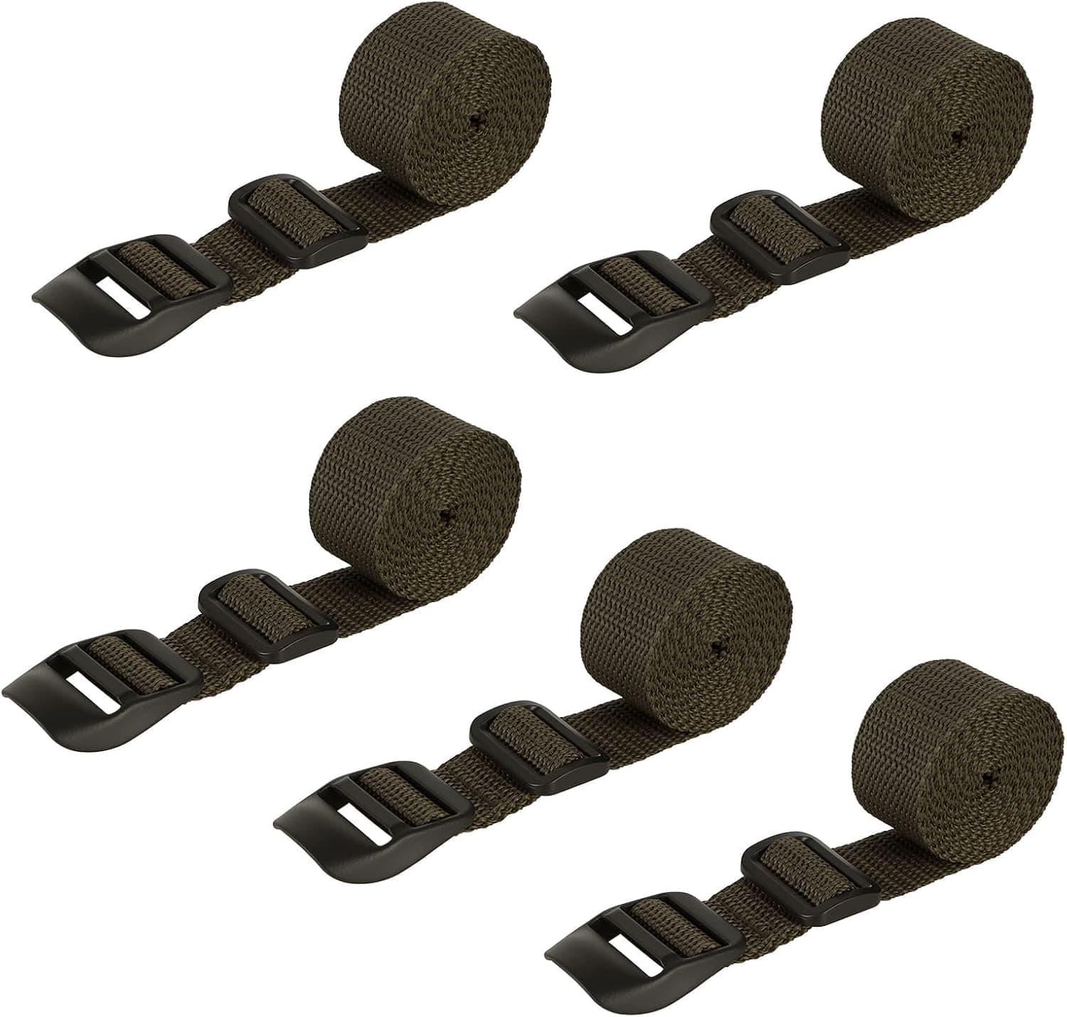 5' Trail Camera Strap - Nylon Fiber Tree Mounting Strap with Adjustable Buckle, Heavy Duty 60-Inch Long for Hunting and Game Cameras, Secure Anti-Slip Design, Camouflage Color(5 Pack)