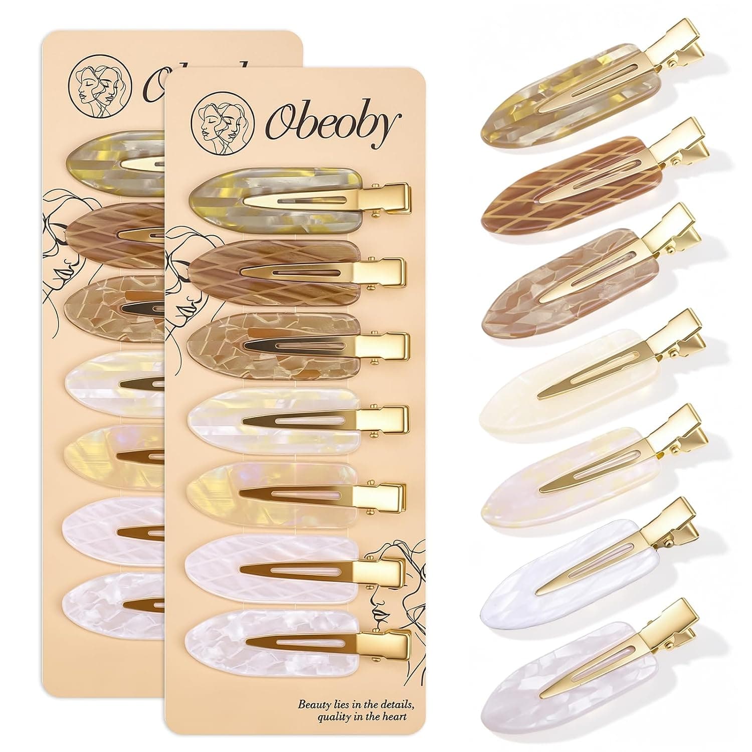 14 Pcs No Crease No Bend Hair Clips for Women Girls, 2.36 Inch Gold Makeup Small Flat Hair Clip for Styling Thin Short Hair and Bangs, Cute Barrettes Accessories Hair Pins for Curls Gifts